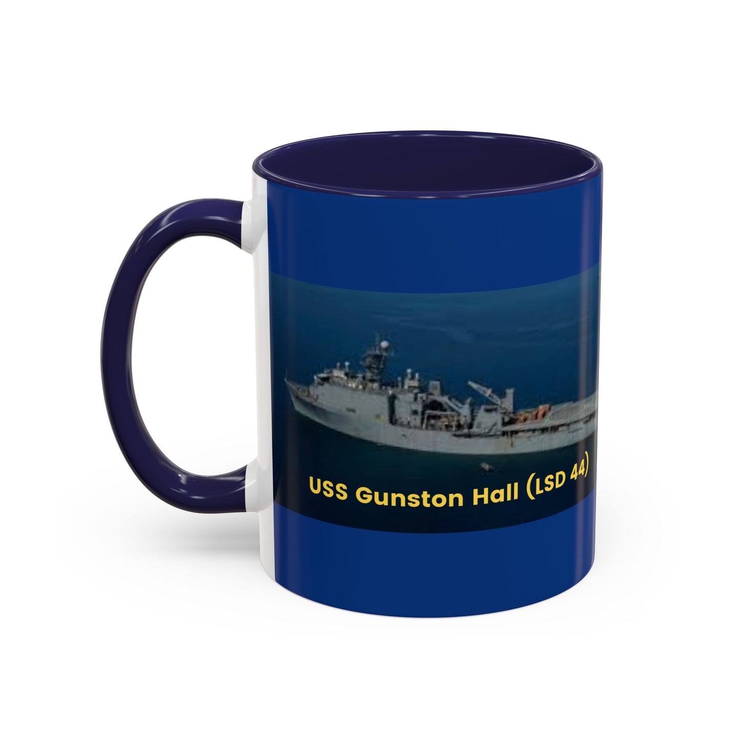 USS Gunston Hall (LSD 44) Navy POD Smileandlaughtees Accent Coffee Mug (11, 15oz)