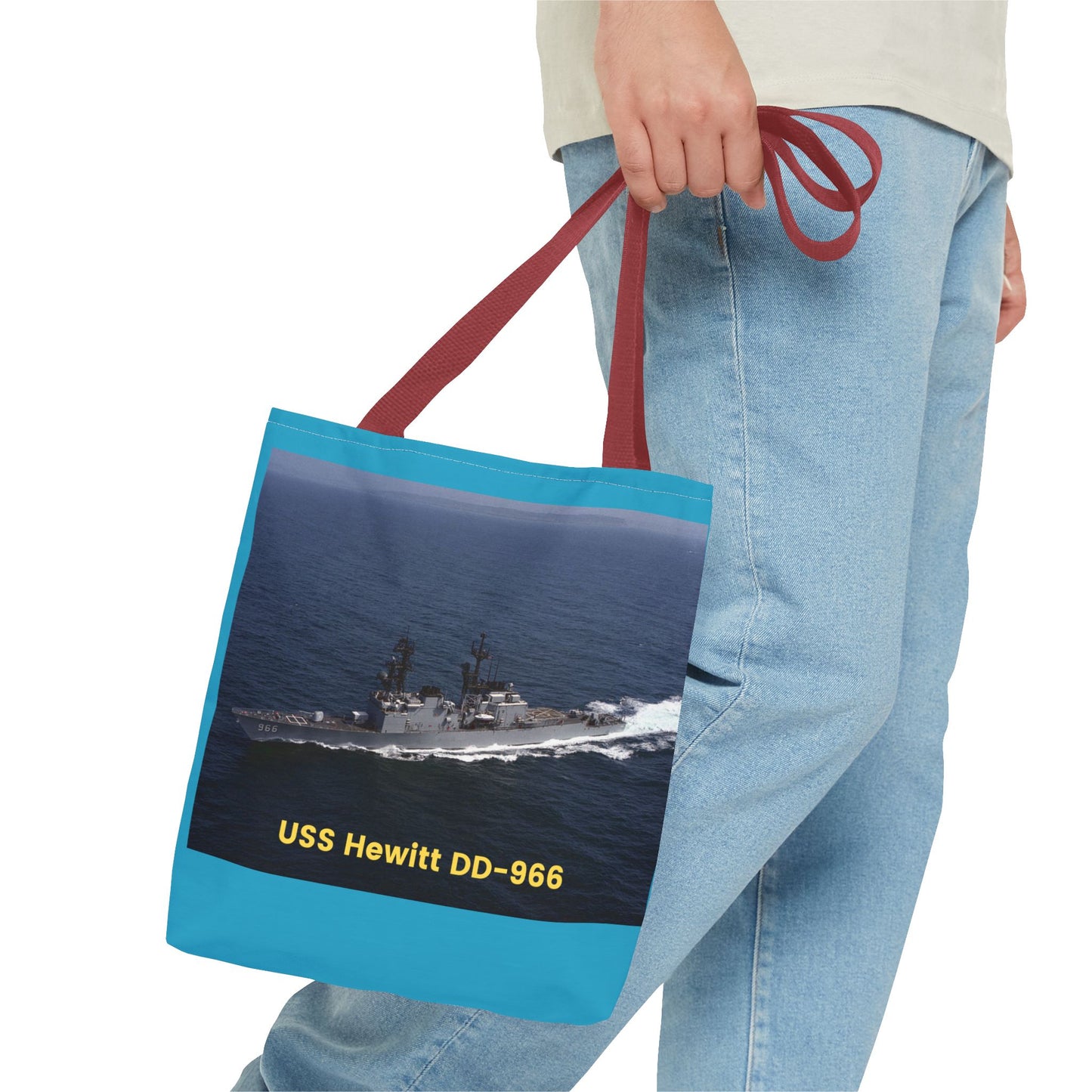 USS Hewitt DD-966 Navy POD Smileandlaughtees Tote Bag (AOP)