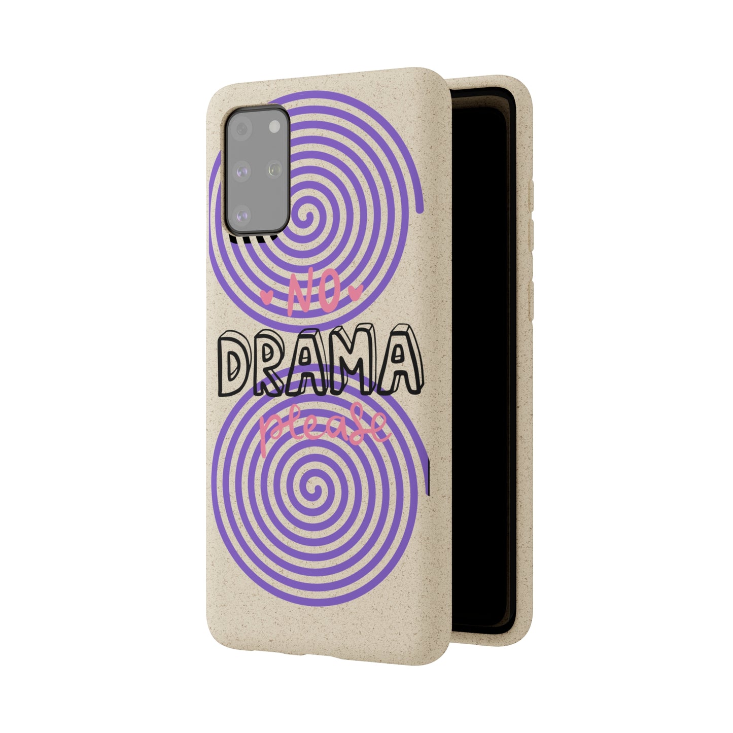 No Drama Please SmileandLaughTees Biodegradable Phone Case