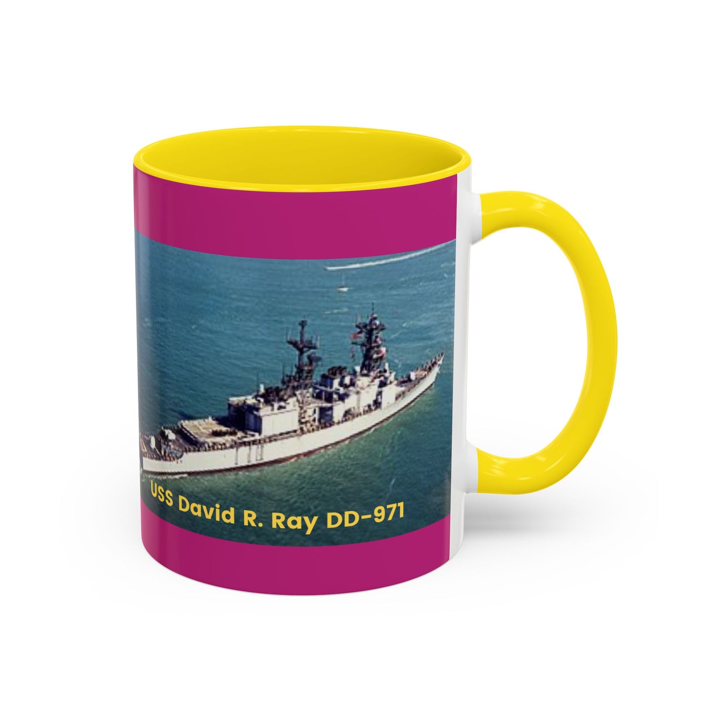 USS David R. Ray DD-971 Navy POD Smileandlaughtees Accent Coffee Mug (11, 15oz)