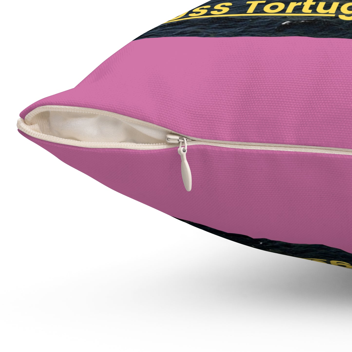 USS Tortuga (LSD 46) Navy POD Smileandlaughtees Spun Polyester Square Pillow