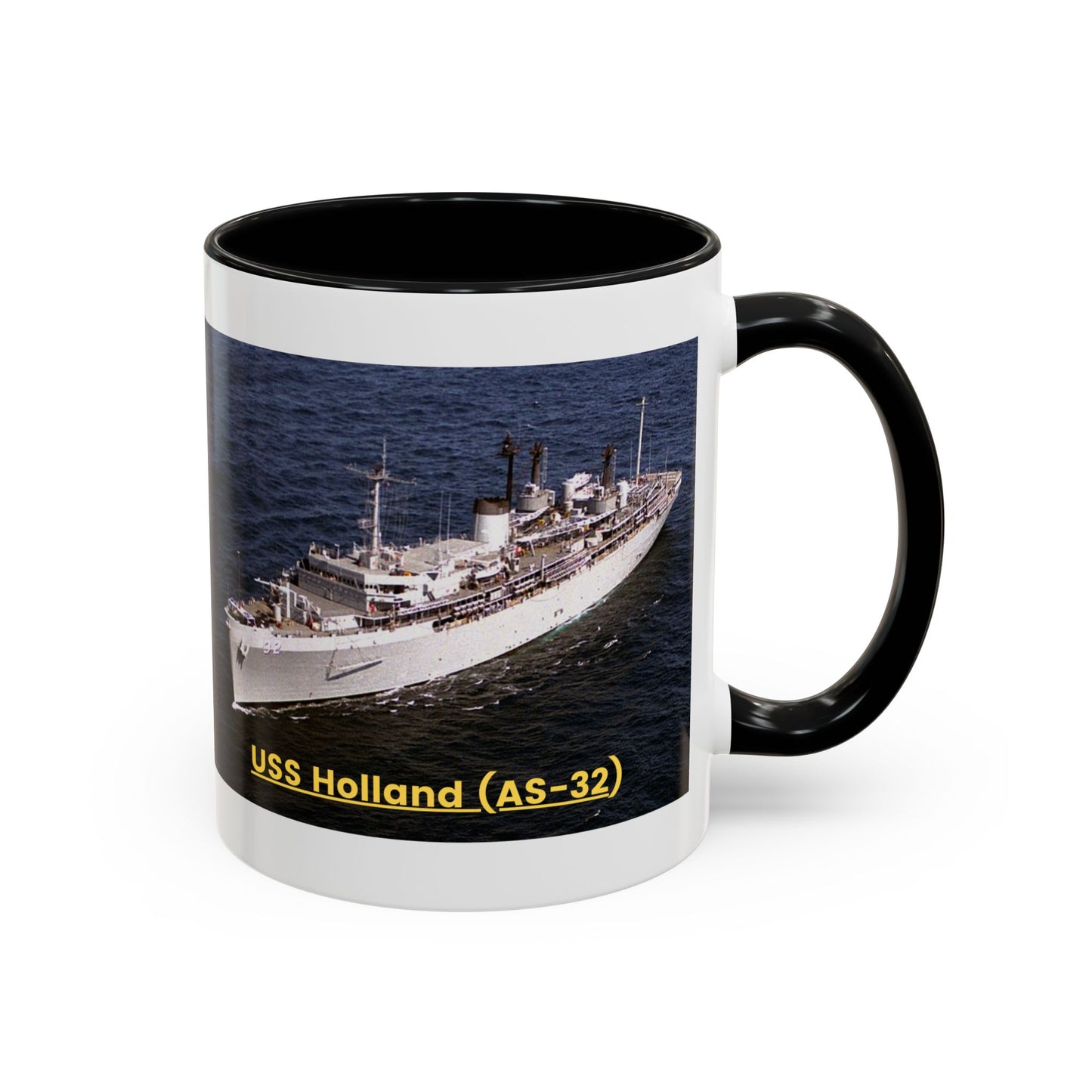 USS Holland (AS-32) Navy POD Smileandlaughtees Accent Coffee Mug (11, 15oz)