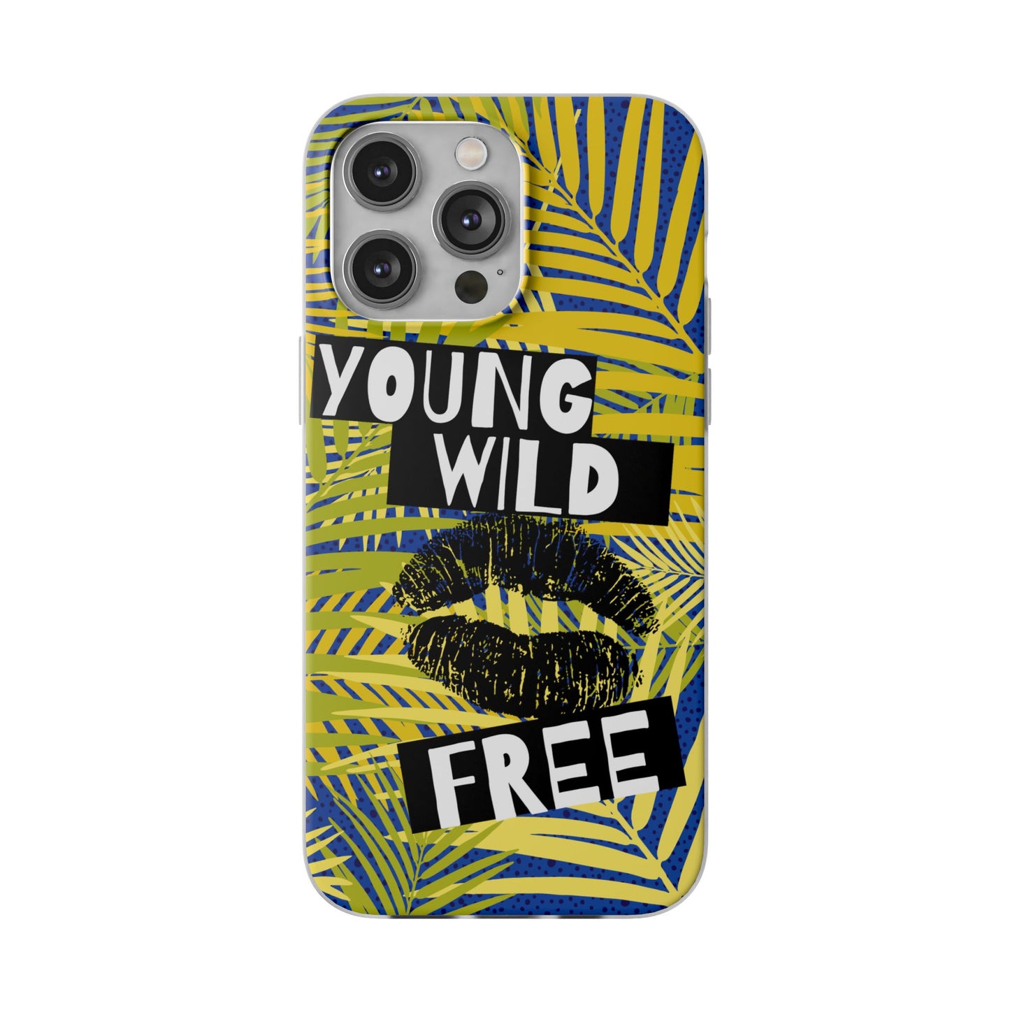 Young Wild Free SmileandLaughTees Flexi Phone Case