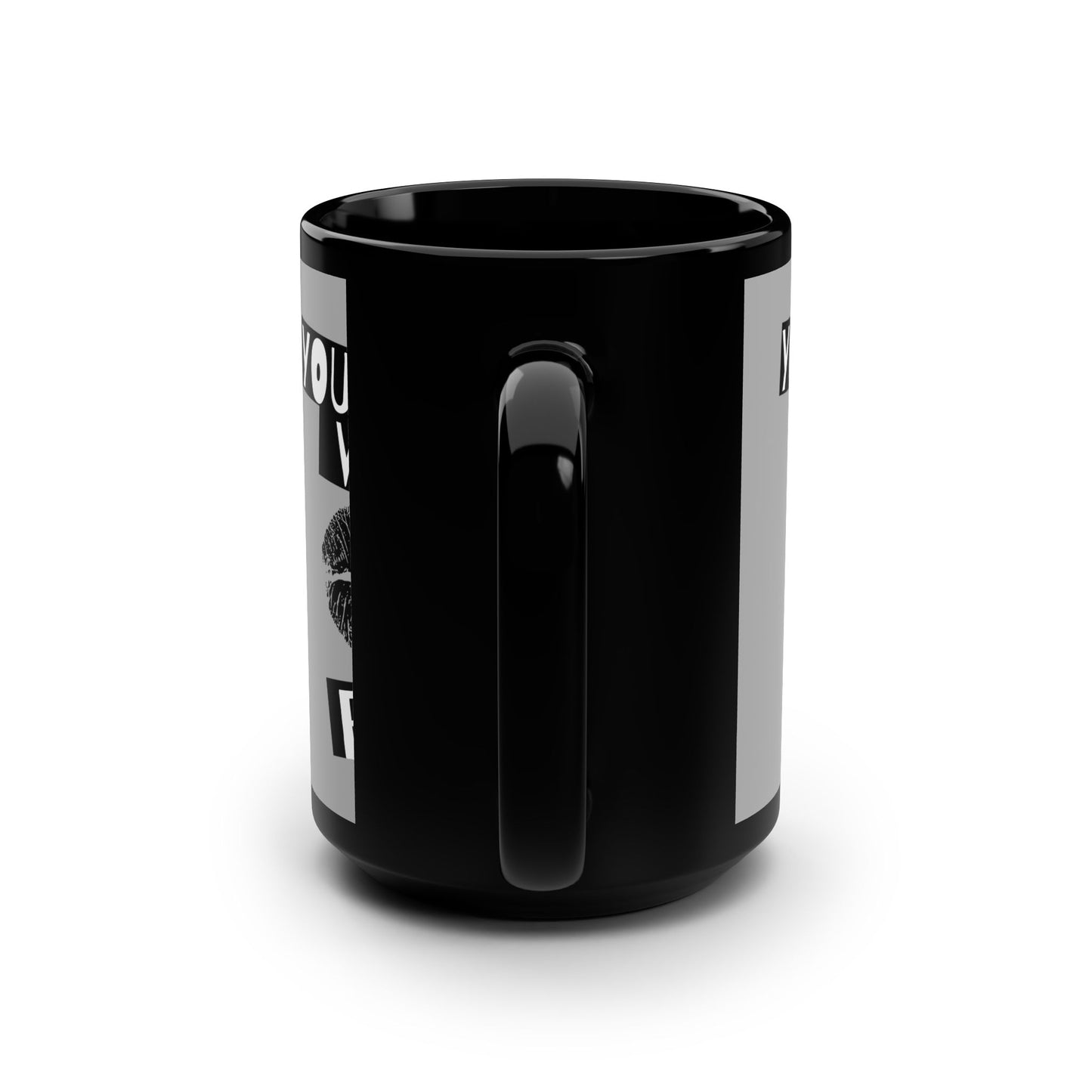 Young Wild Free SmileandLaughTees Black Mug, 15oz