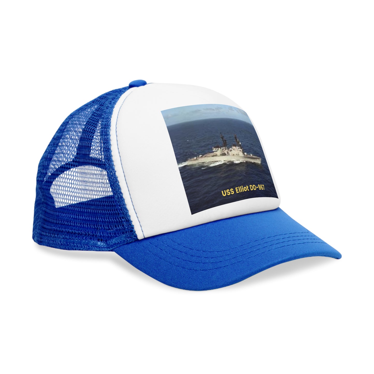 USS Elliot DD-967 Navy POD Smileandlaughtees Mesh Cap