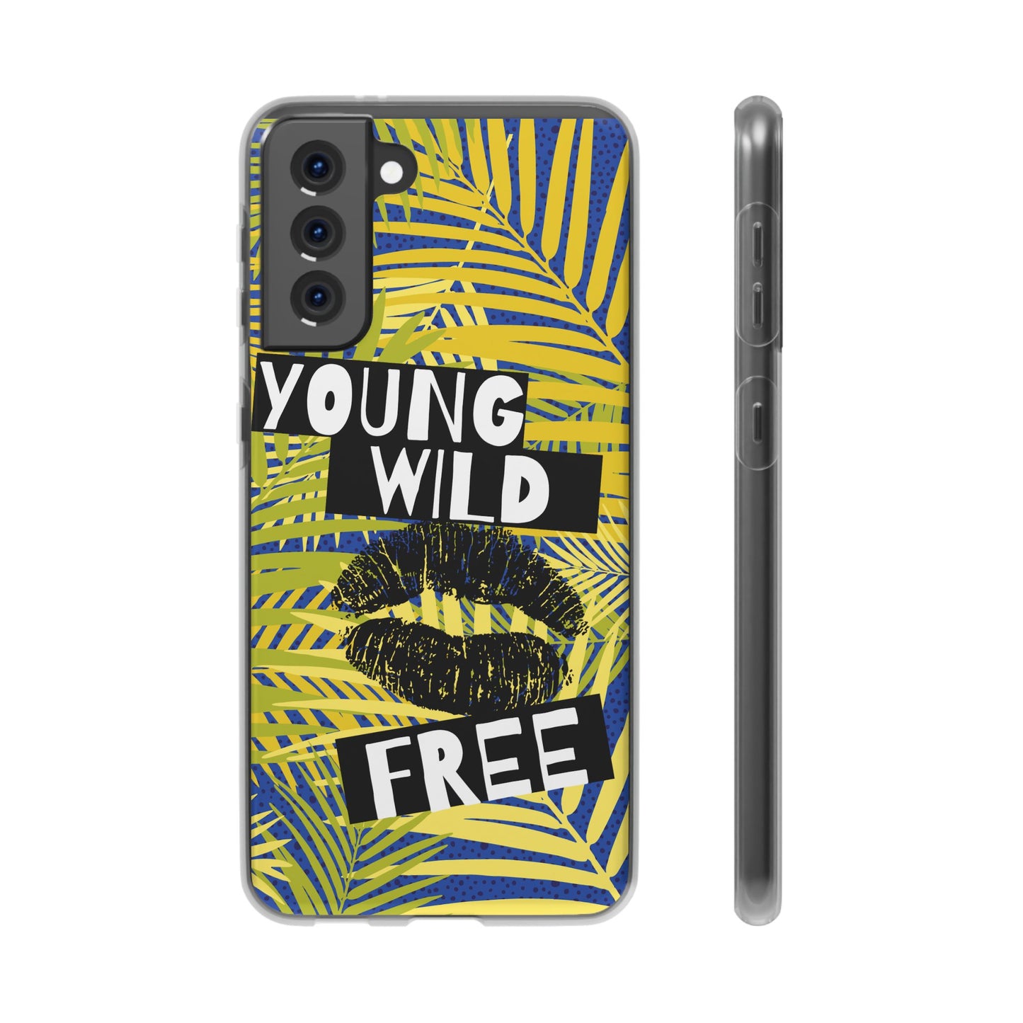 Young Wild Free SmileandLaughTees Flexi Phone Case