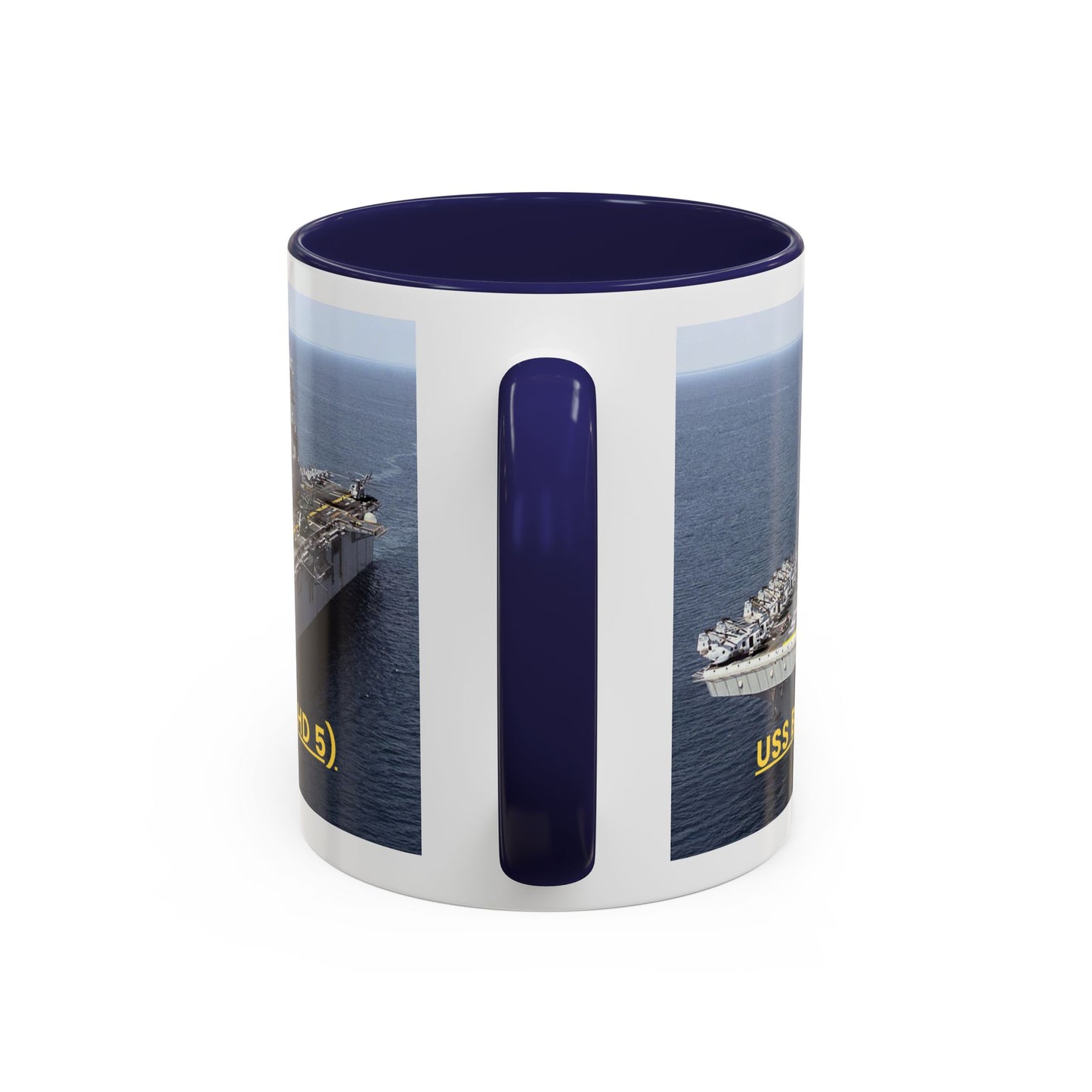 USS Bataan (LHD 5) Navy POD Smileandlaughtees Accent Coffee Mug (11, 15oz)