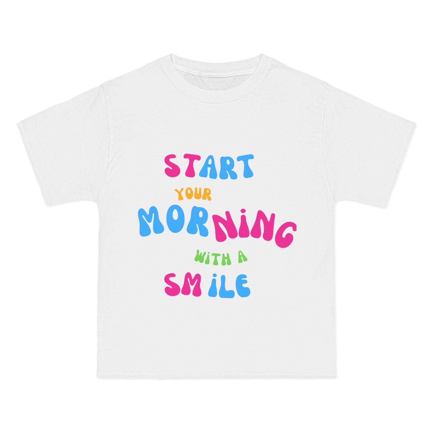 Start your Morning with a Smile SmileandLaughTees Beefy-T®  Short-Sleeve T-Shirt