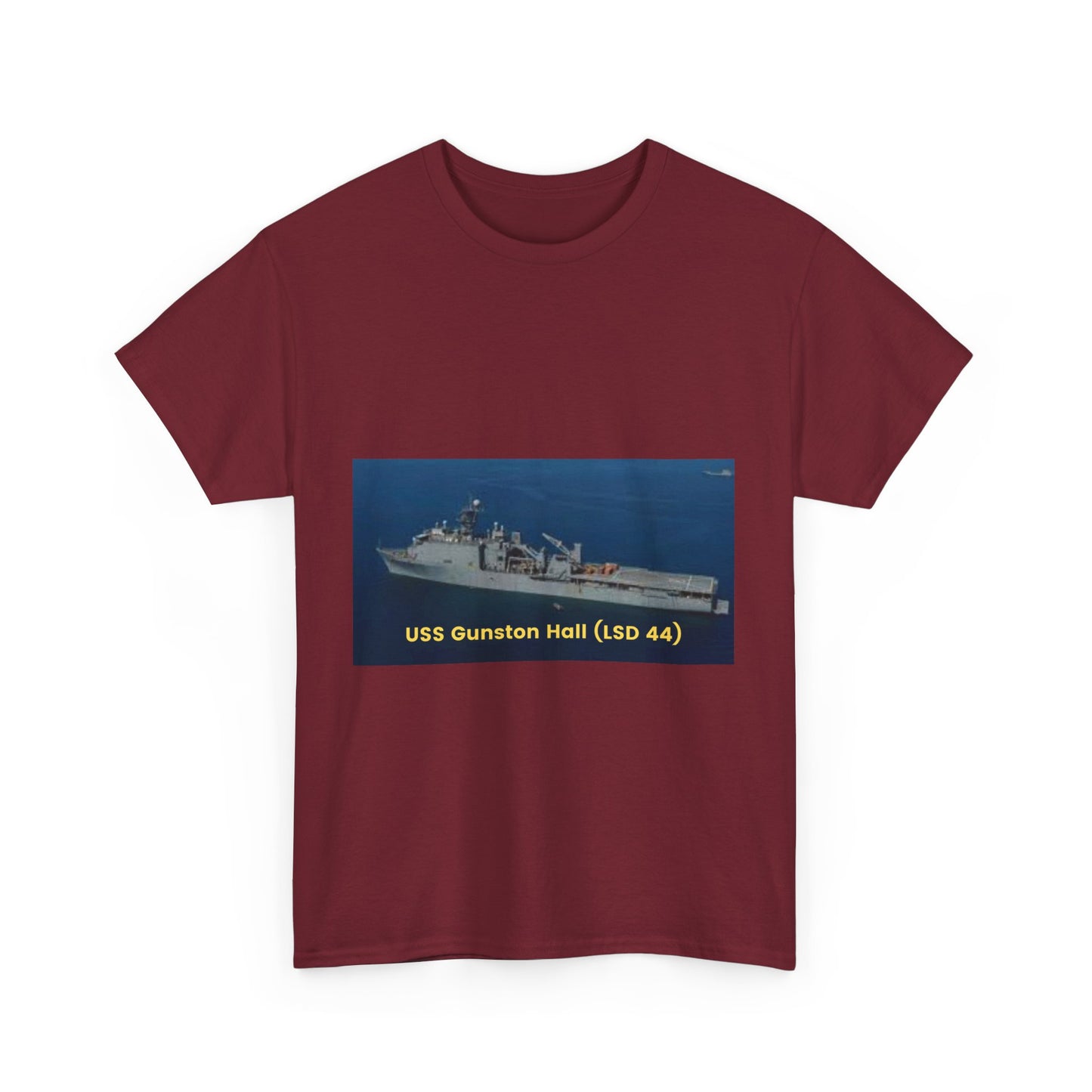 USS Gunston Hall (LSD 44) Navy POD Smileandlaughtees Unisex Heavy Cotton Tee T-Shirt