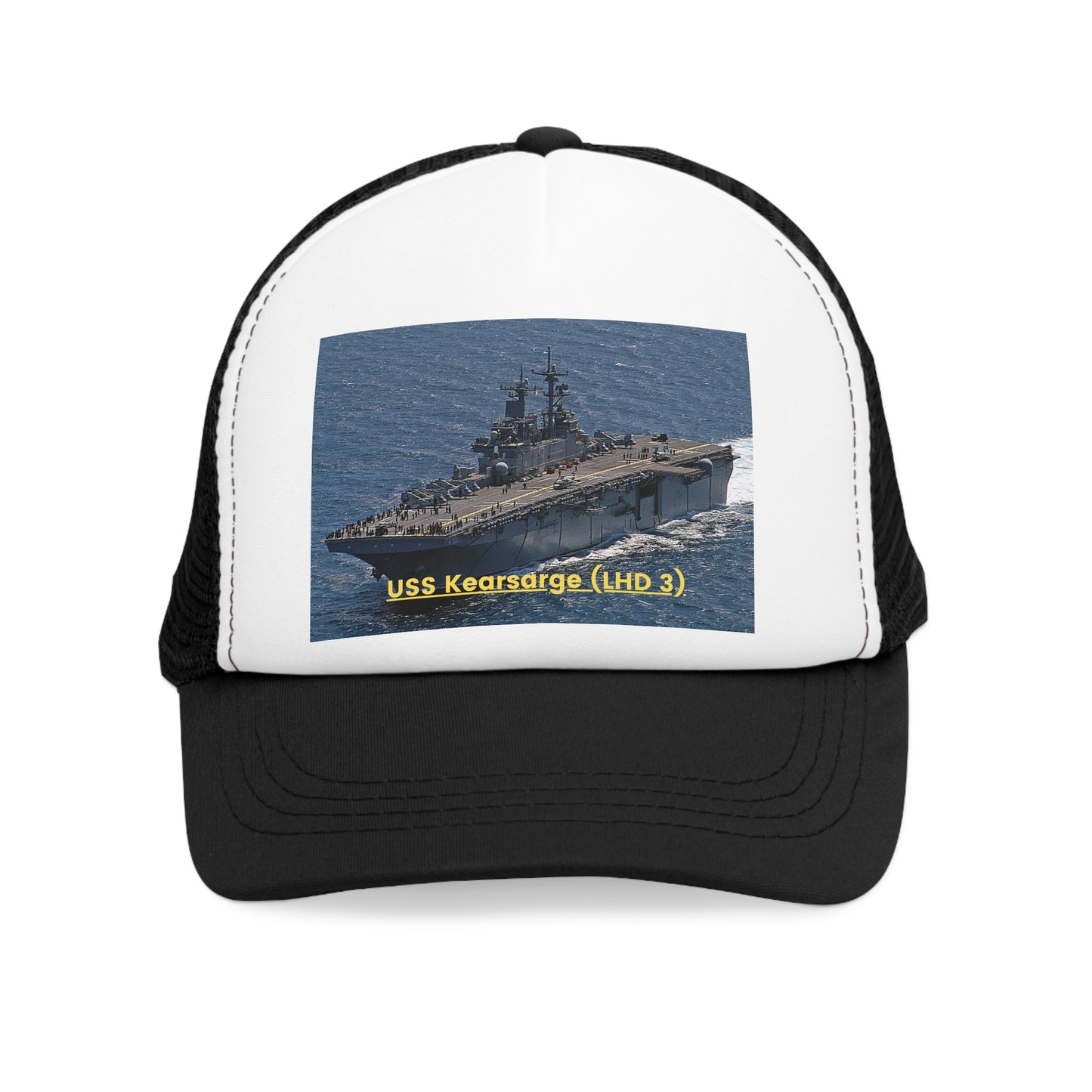 USS Kearsarge (LHD 3) Navy POD Smileandlaughtees Mesh Cap