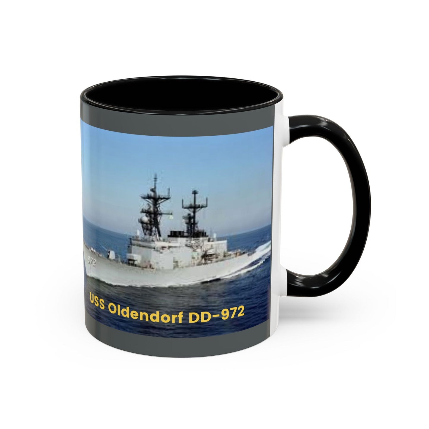 USS Oldendorf DD-972 Navy POD Smileandlaughtees Accent Coffee Mug (11, 15oz)