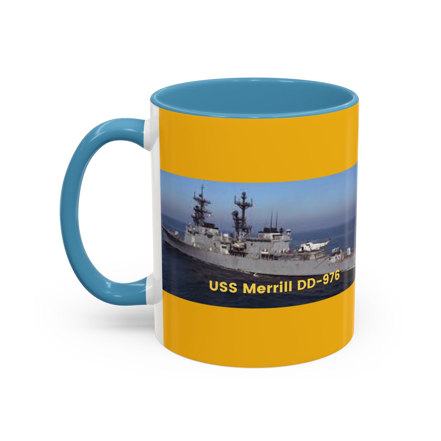 USS Merrill DD-976 Navy POD Smileandlaughtees Accent Coffee Mug (11, 15oz)