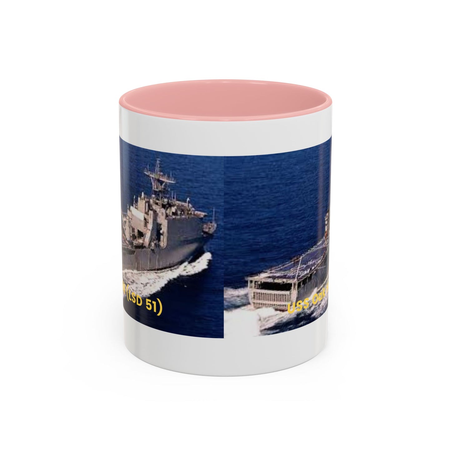 USS Oak Hill (LSD 51) Navy POD Smileandlaughtees Accent Coffee Mug (11, 15oz)