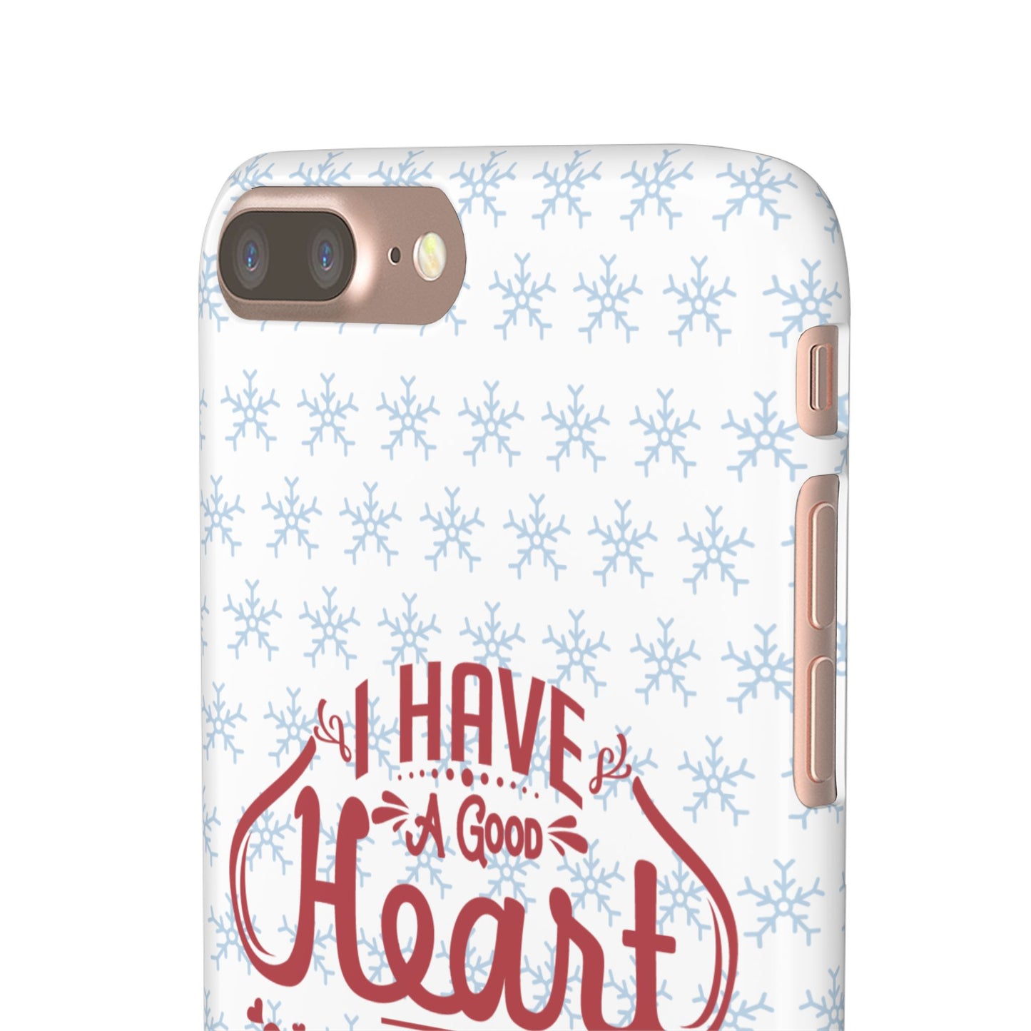 I’ve Got A Good Heart But This Mouth SmileandLaughTees Snap Phone Case