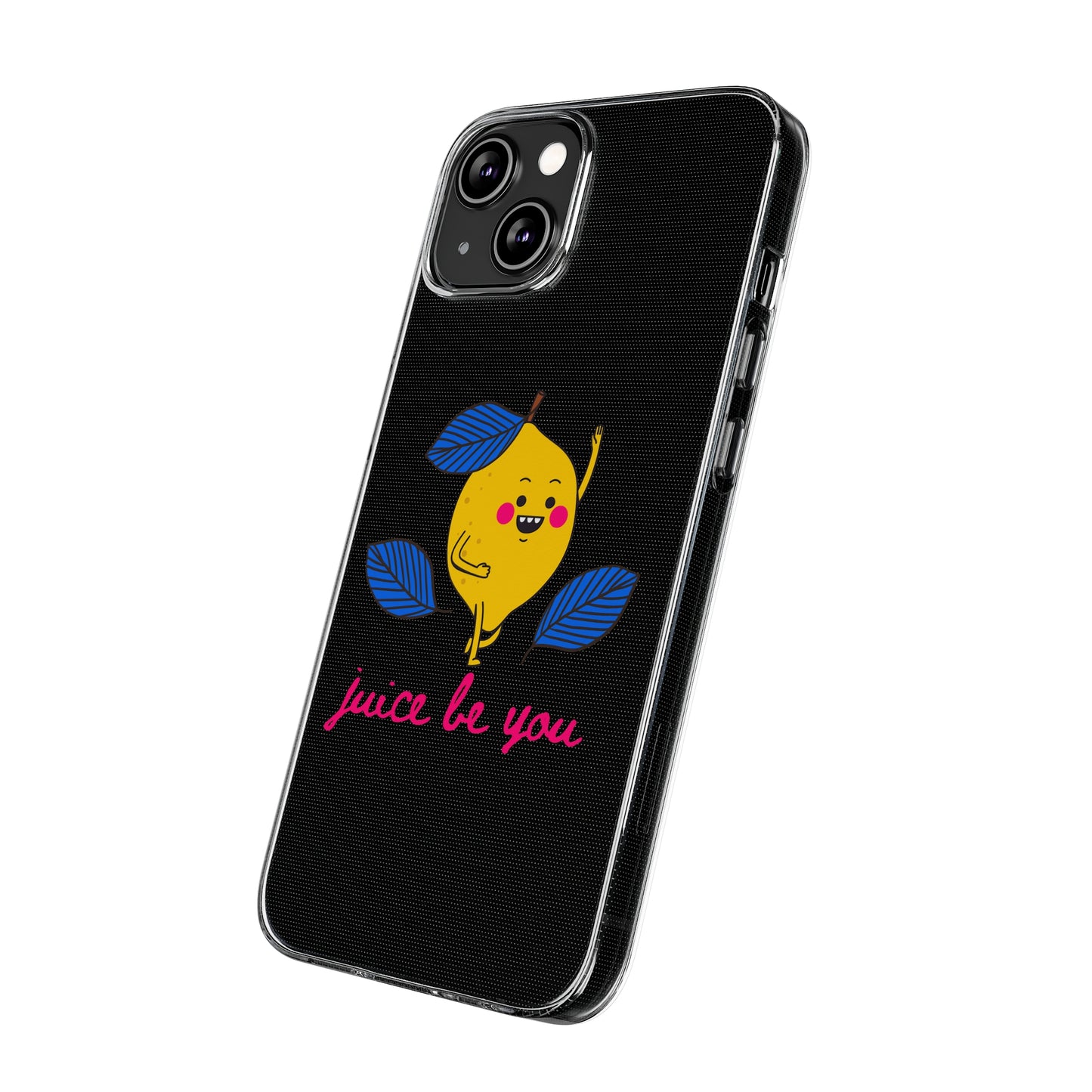 Juice Be You SmileandLaughTees Clear Silicone Phone Case