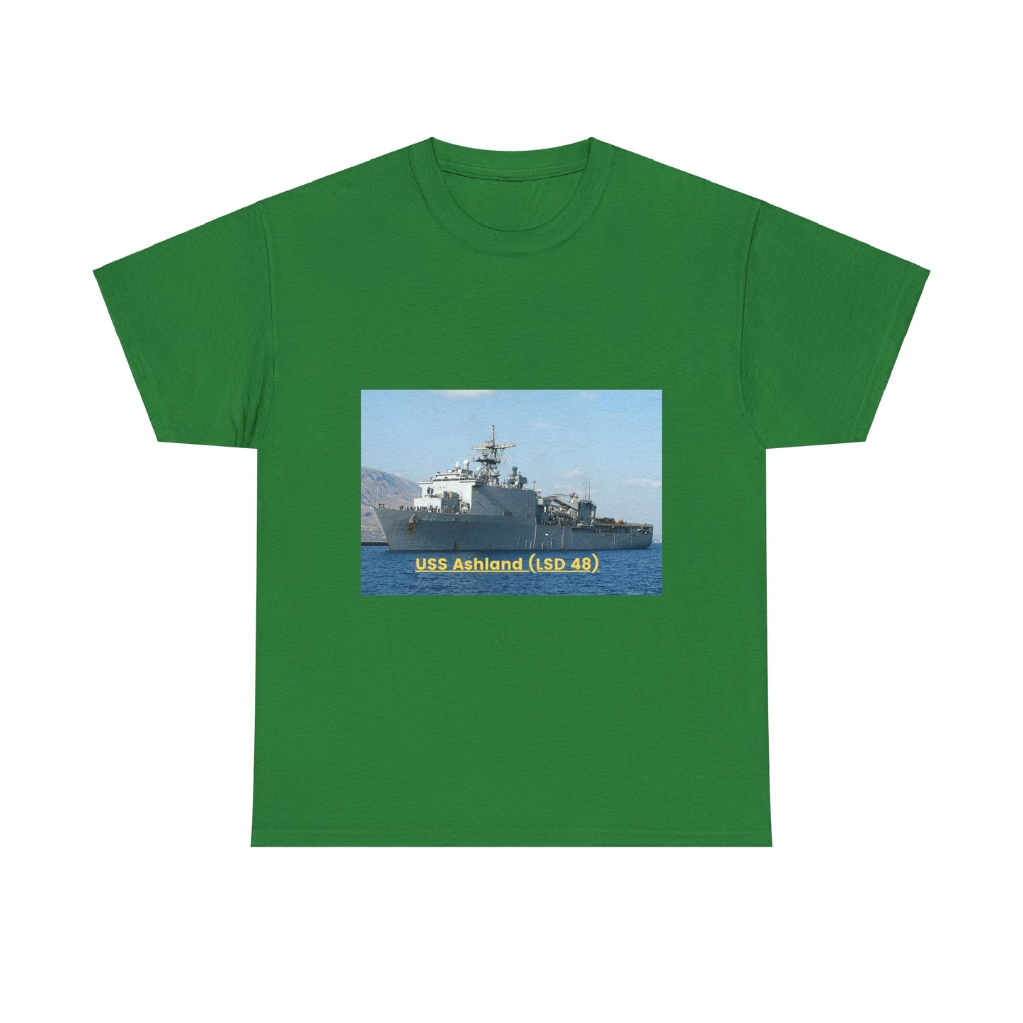 USS America (LHA 6) Navy POD Smileandlaughtees Unisex Heavy Cotton Tee T-Shirt