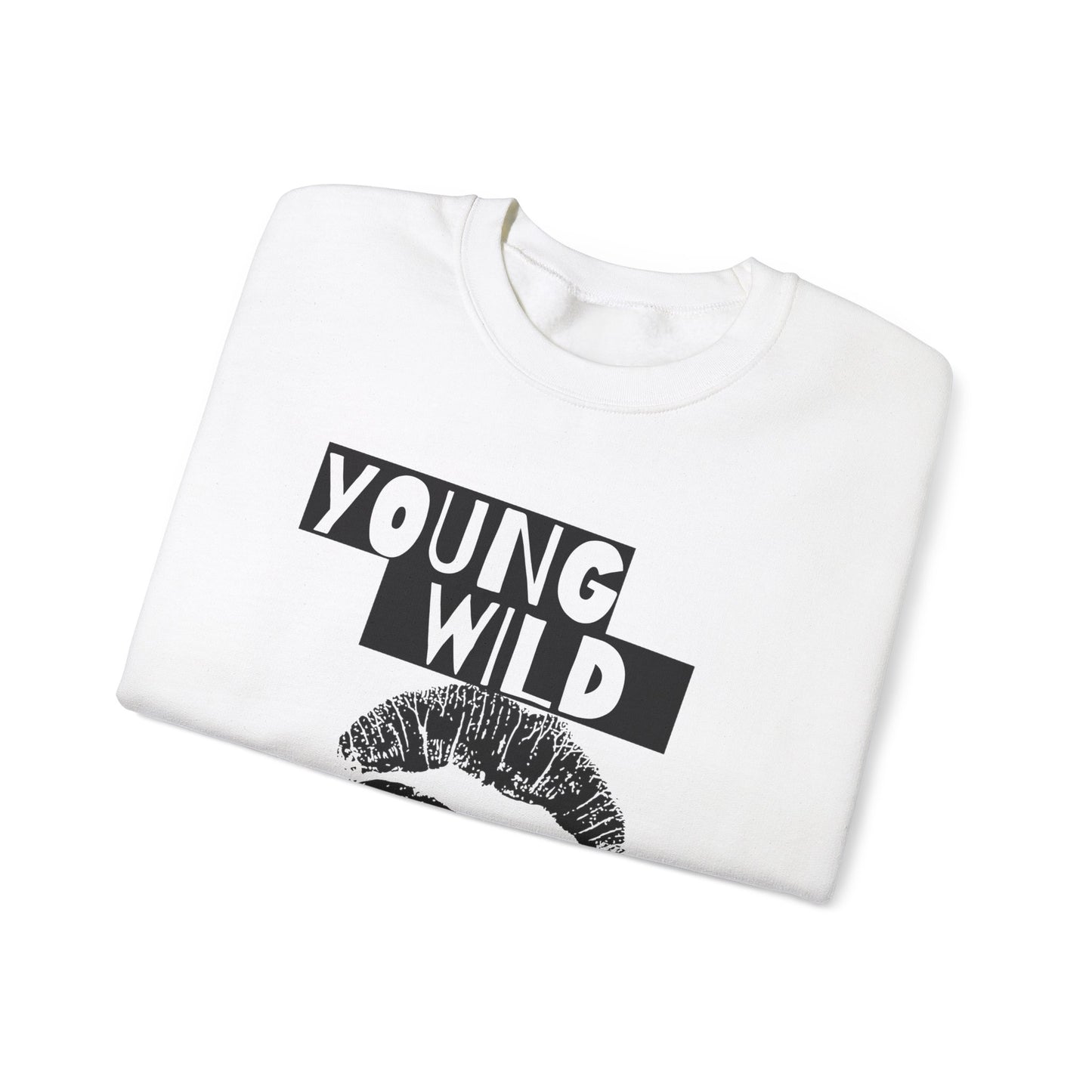 Young Wild Free SmileandLaughTees Unisex Heavy Blend™ Crewneck Sweatshirt