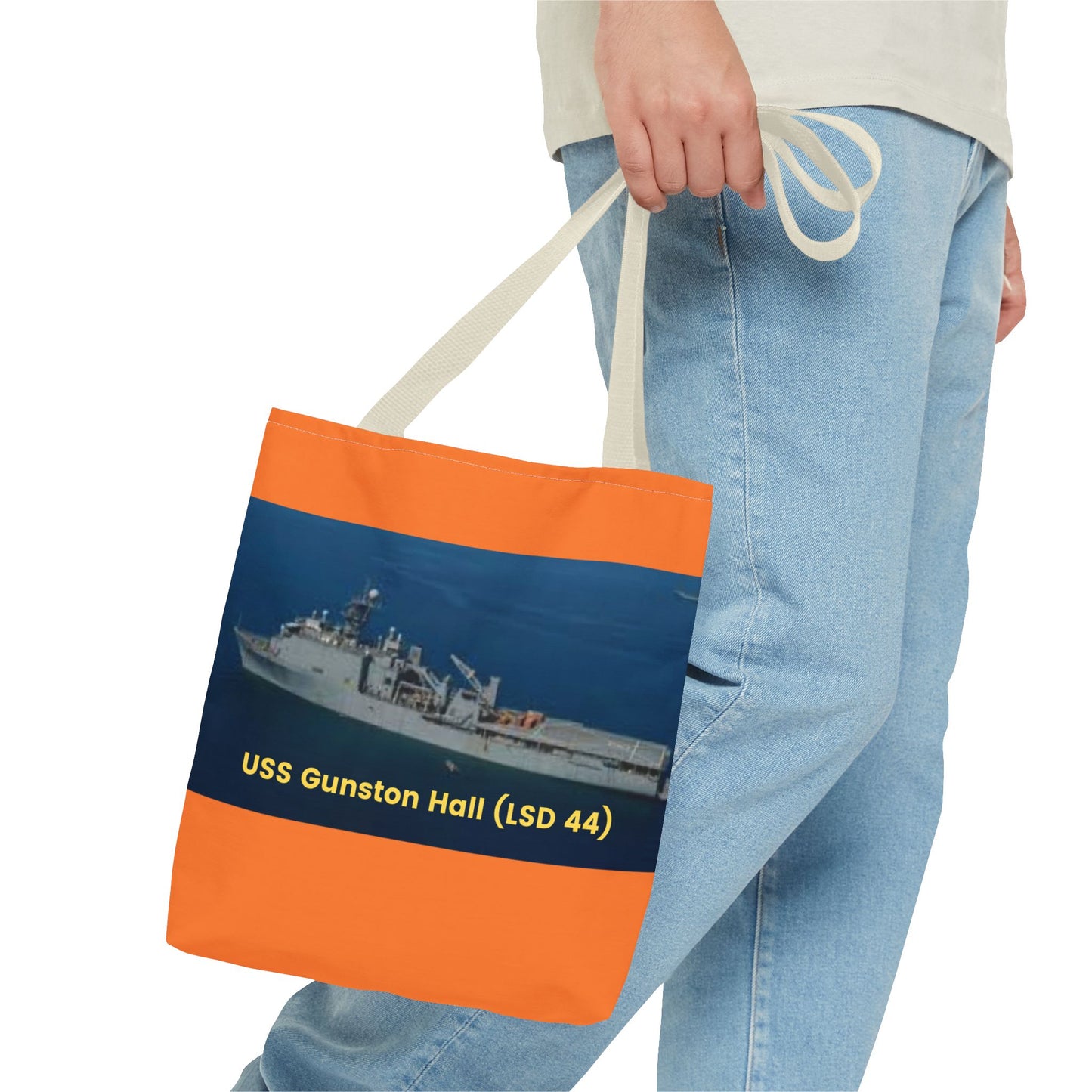 USS Gunston Hall (LSD 44) Navy POD Smileandlaughtees Tote Bag (AOP)