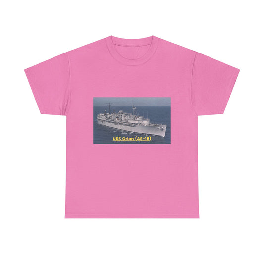 USS Orion (AS-18) Navy POD Smileandlaughtees Unisex Heavy Cotton Tee T-Shirt