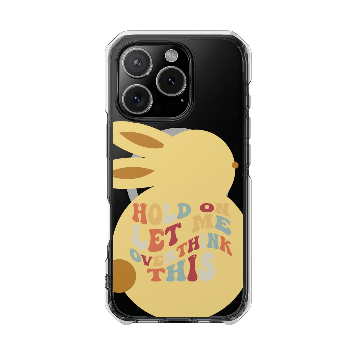 Hold On Let Me Overthink This SmileandLaughTees Clear Impact Phone Case