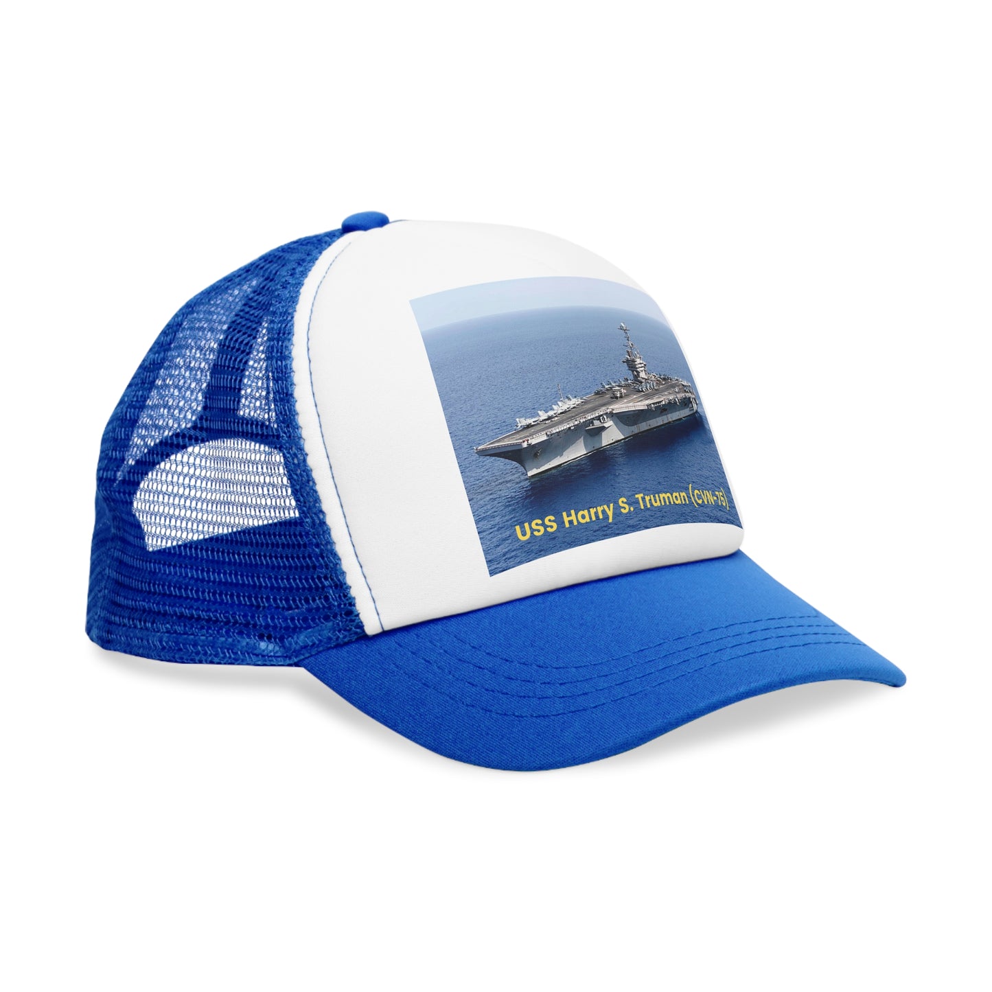 USS Harry S. Truman (CVN-75) Navy POD Smileandlaughtees Mesh Cap