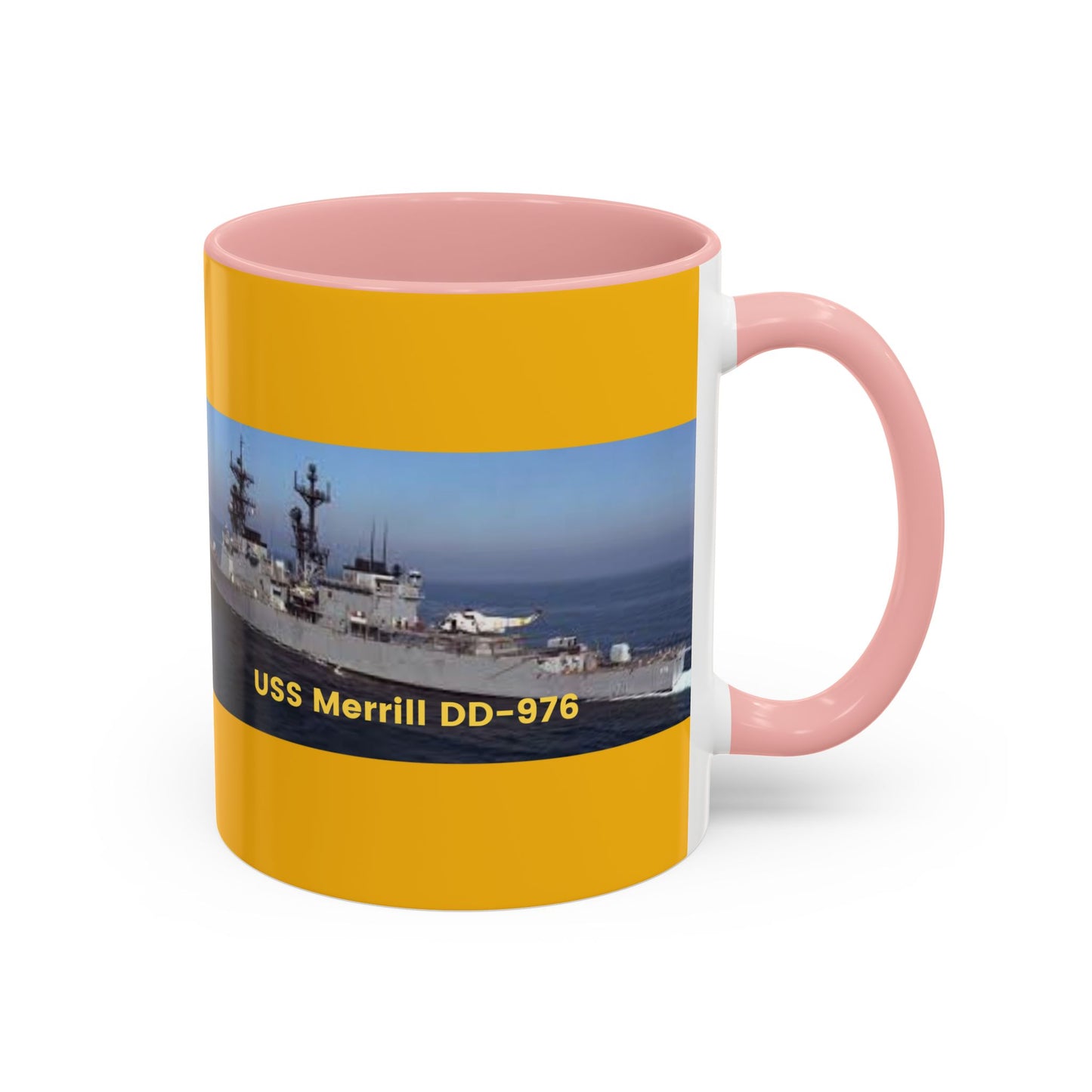 USS Merrill DD-976 Navy POD Smileandlaughtees Accent Coffee Mug (11, 15oz)