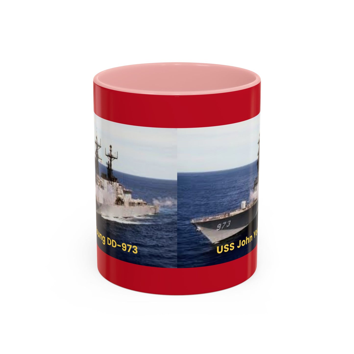 USS John Young DD-973 Navy POD Smileandlaughtees Accent Coffee Mug (11, 15oz)