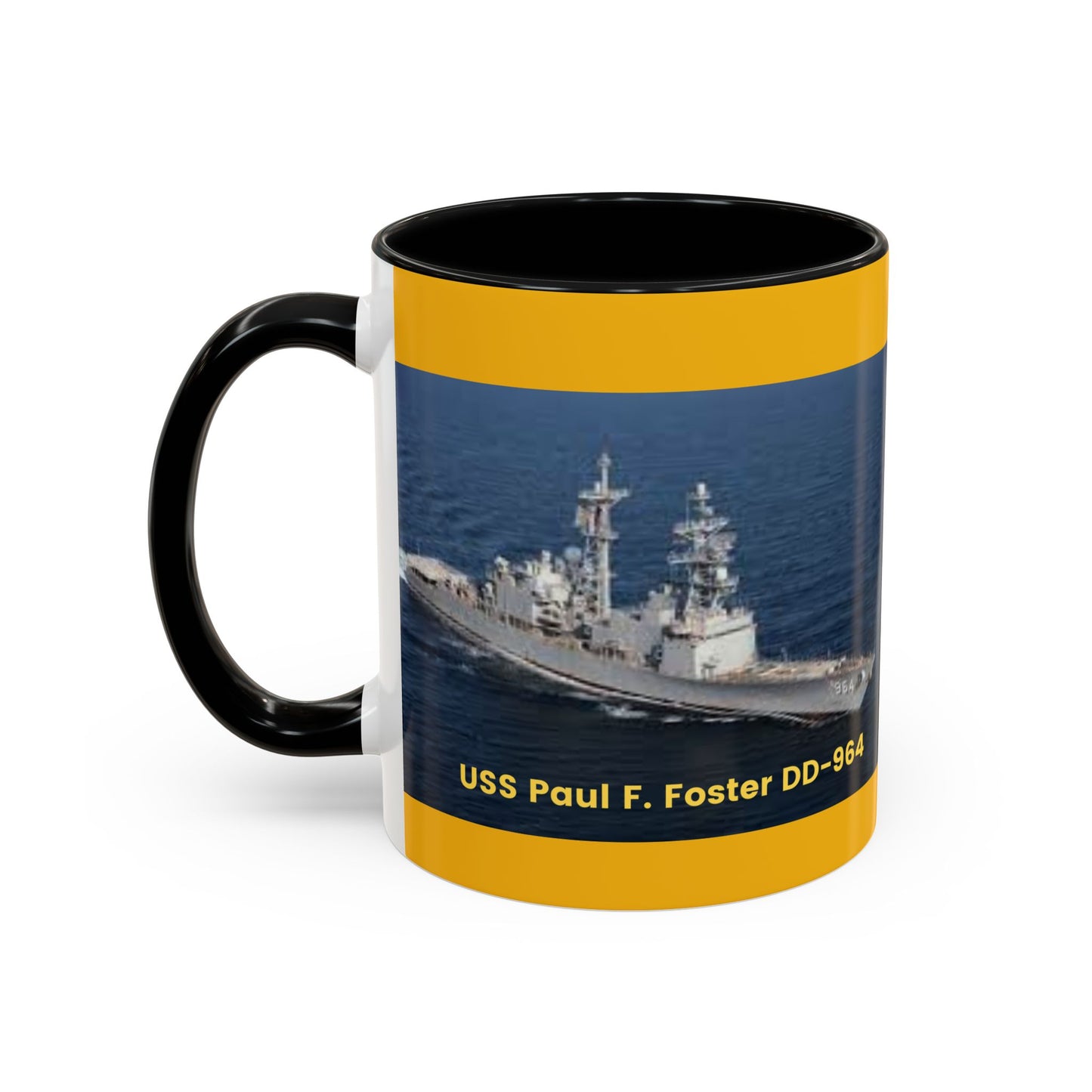 USS Paul F. Foster DD-964 Navy POD Smileandlaughtees Accent Coffee Mug (11, 15oz)