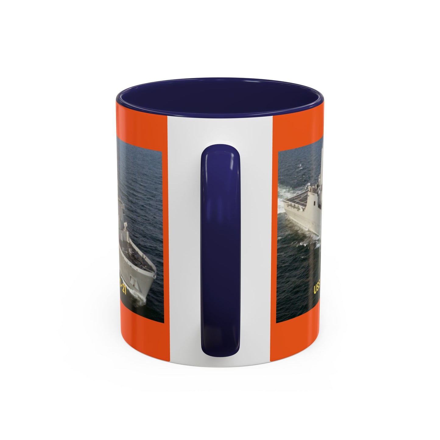 USS Spruance DD-963 Navy POD Smileandlaughtees Accent Coffee Mug (11, 15oz)