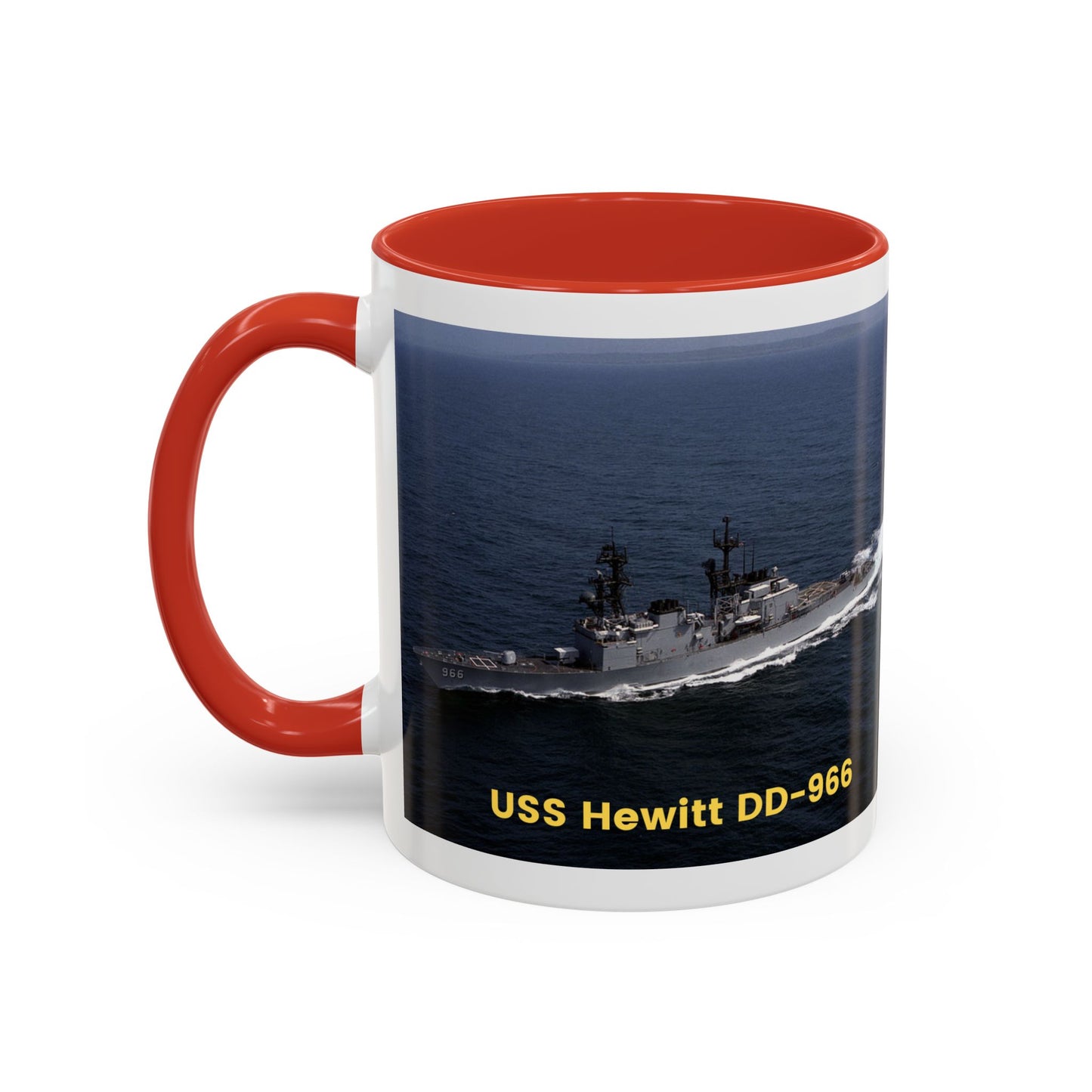 USS Hewitt DD-966 Navy POD Smileandlaughtees Accent Coffee Mug (11, 15oz)