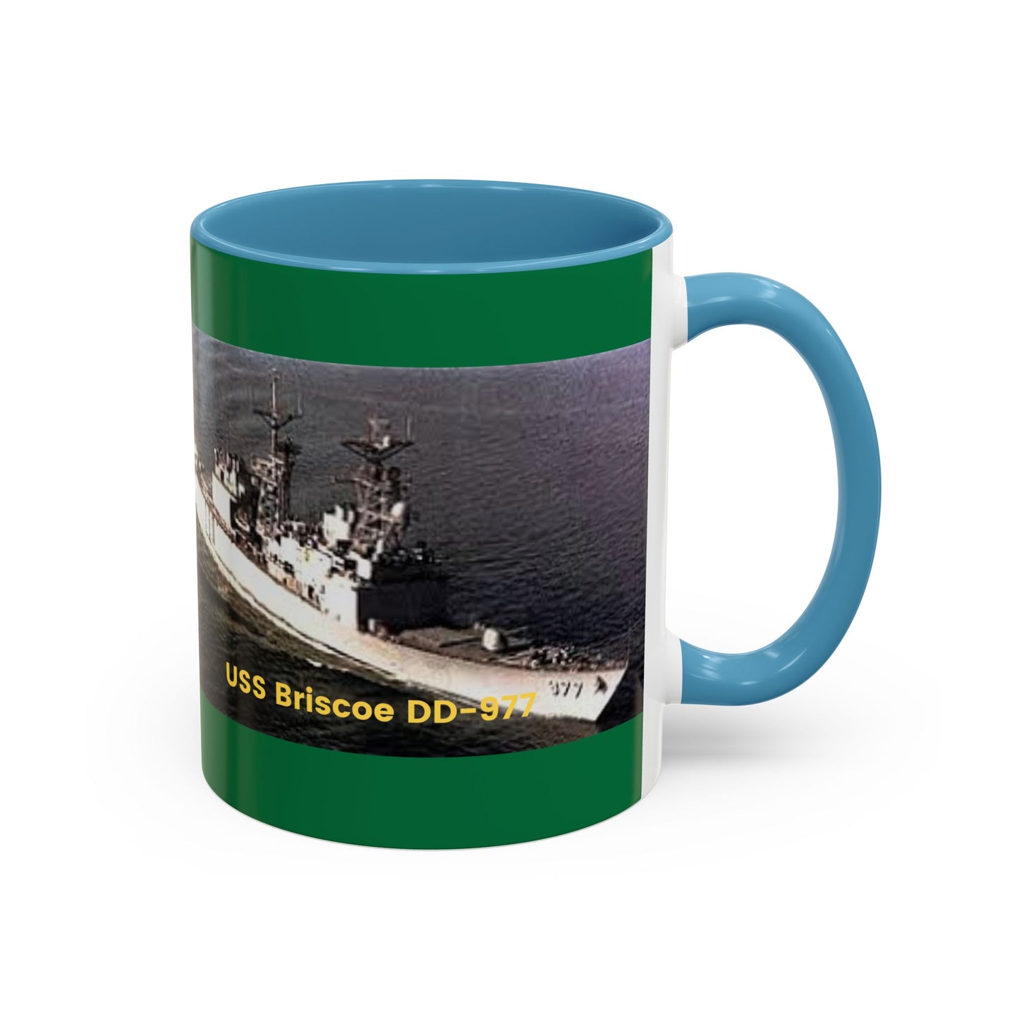 USS Briscoe DD-977 Navy POD Smileandlaughtees Accent Coffee Mug (11, 15oz)