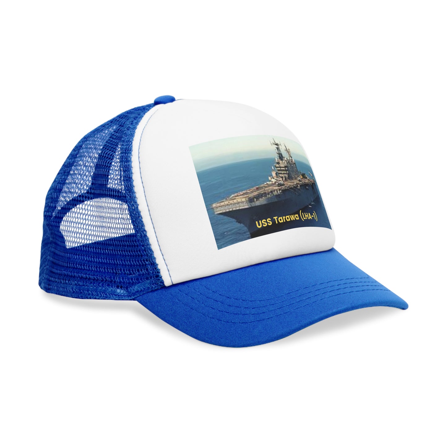 USS Tarawa (LHA-1) Navy POD Smileandlaughtees Mesh Cap