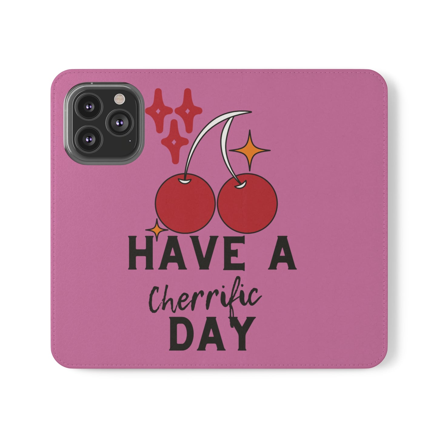 Have A Cherrific Day SmileandLaughTees Flip Phone Case