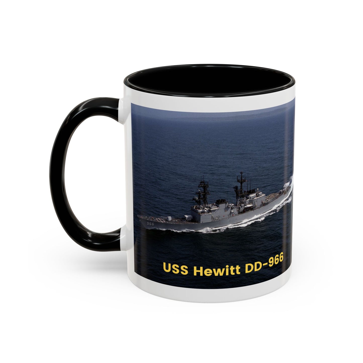 USS Hewitt DD-966 Navy POD Smileandlaughtees Accent Coffee Mug (11, 15oz)