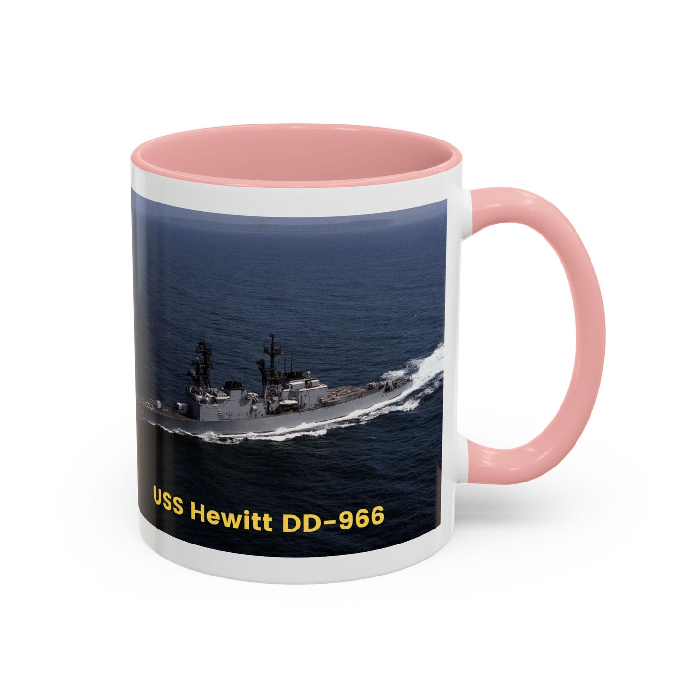 USS Hewitt DD-966 Navy POD Smileandlaughtees Accent Coffee Mug (11, 15oz)