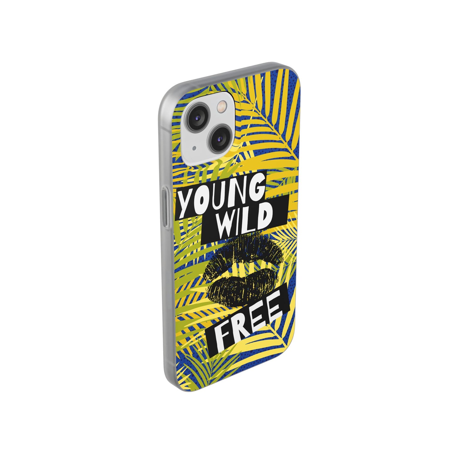 Young Wild Free SmileandLaughTees Flexi Phone Case