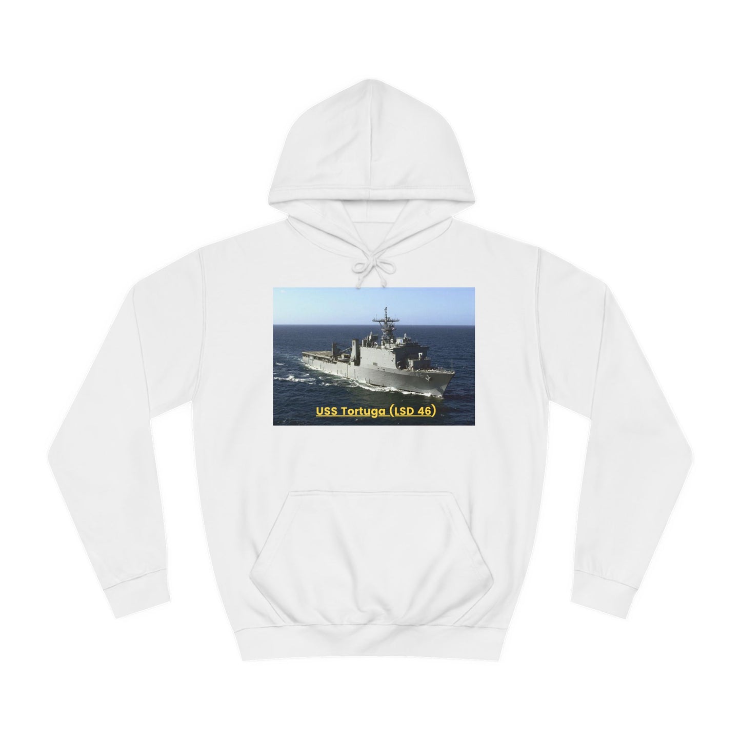 USS Tortuga (LSD 46) Navy POD Smileandlaughtees Unisex College Hoodie