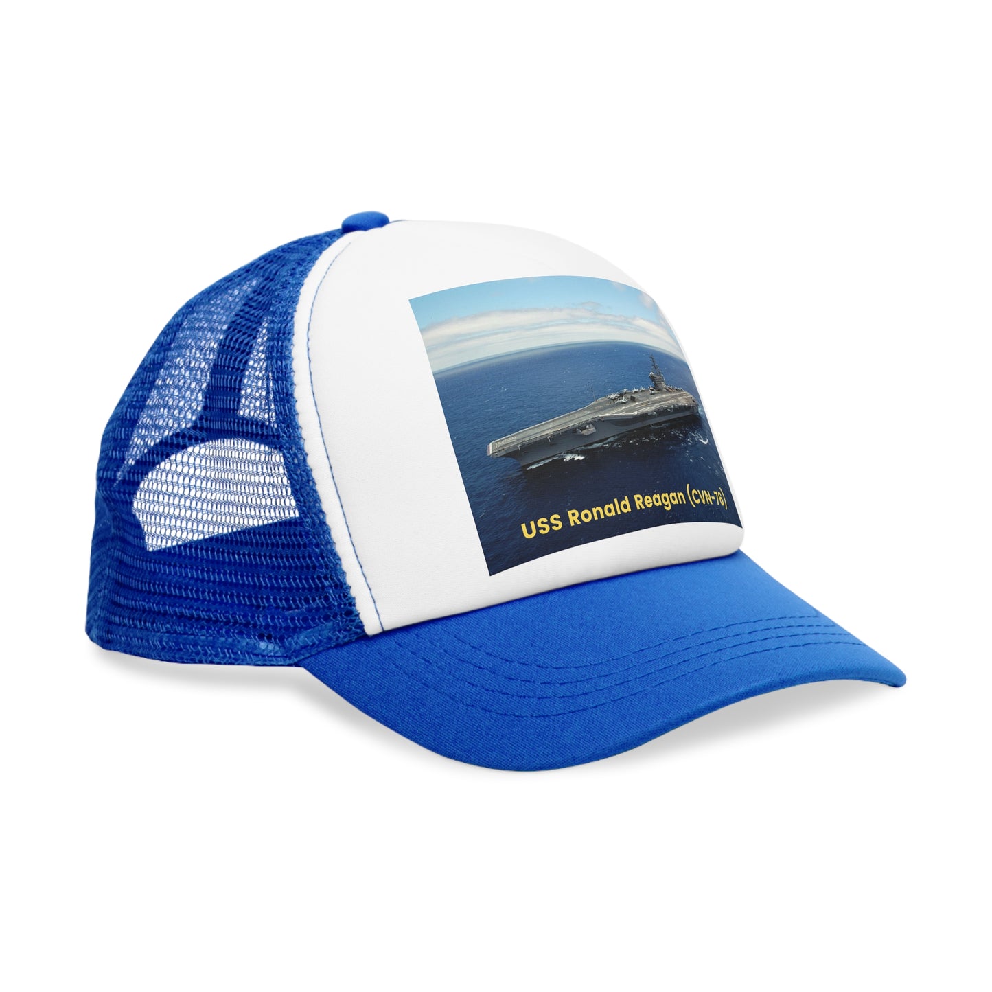 USS Ronald Reagan (CVN-76) Navy POD Smileandlaughtees Mesh Cap