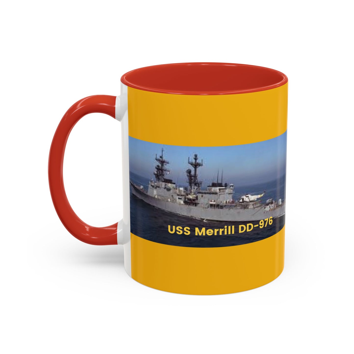 USS Merrill DD-976 Navy POD Smileandlaughtees Accent Coffee Mug (11, 15oz)