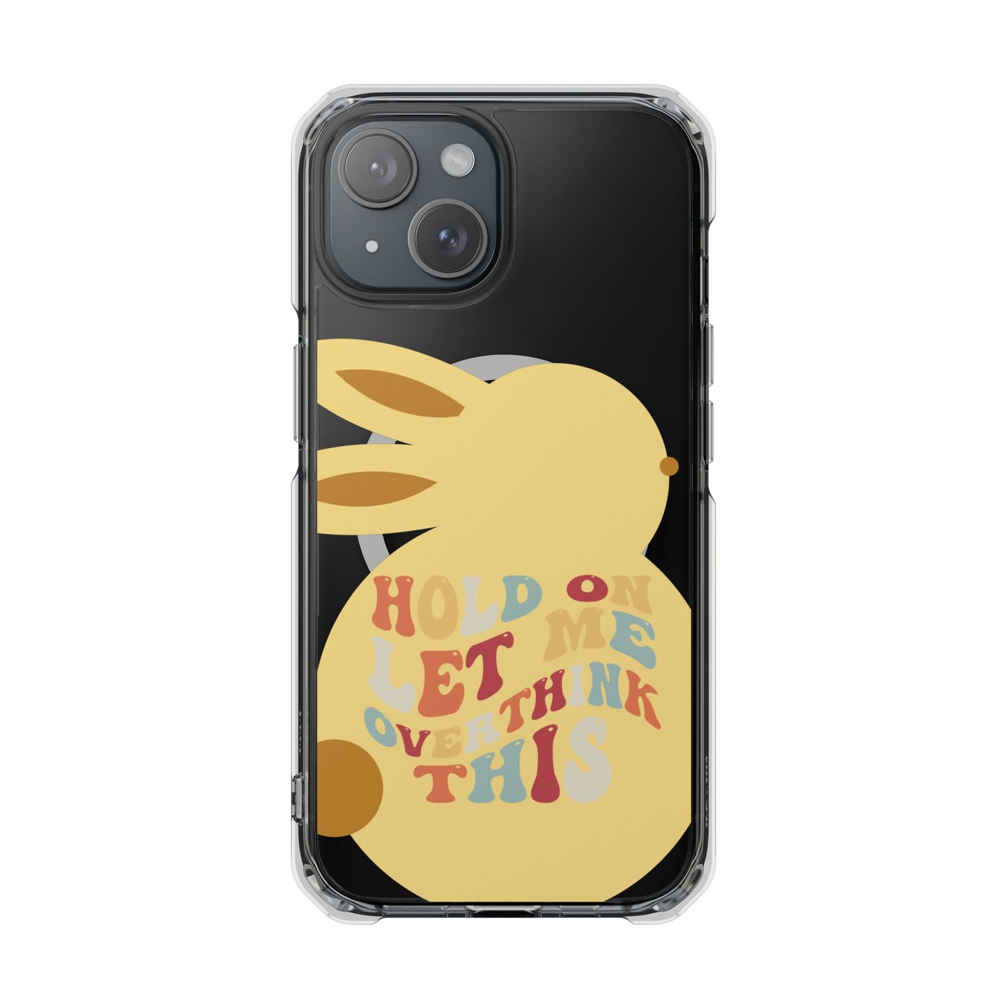 Hold On Let Me Overthink This SmileandLaughTees Clear Impact Phone Case