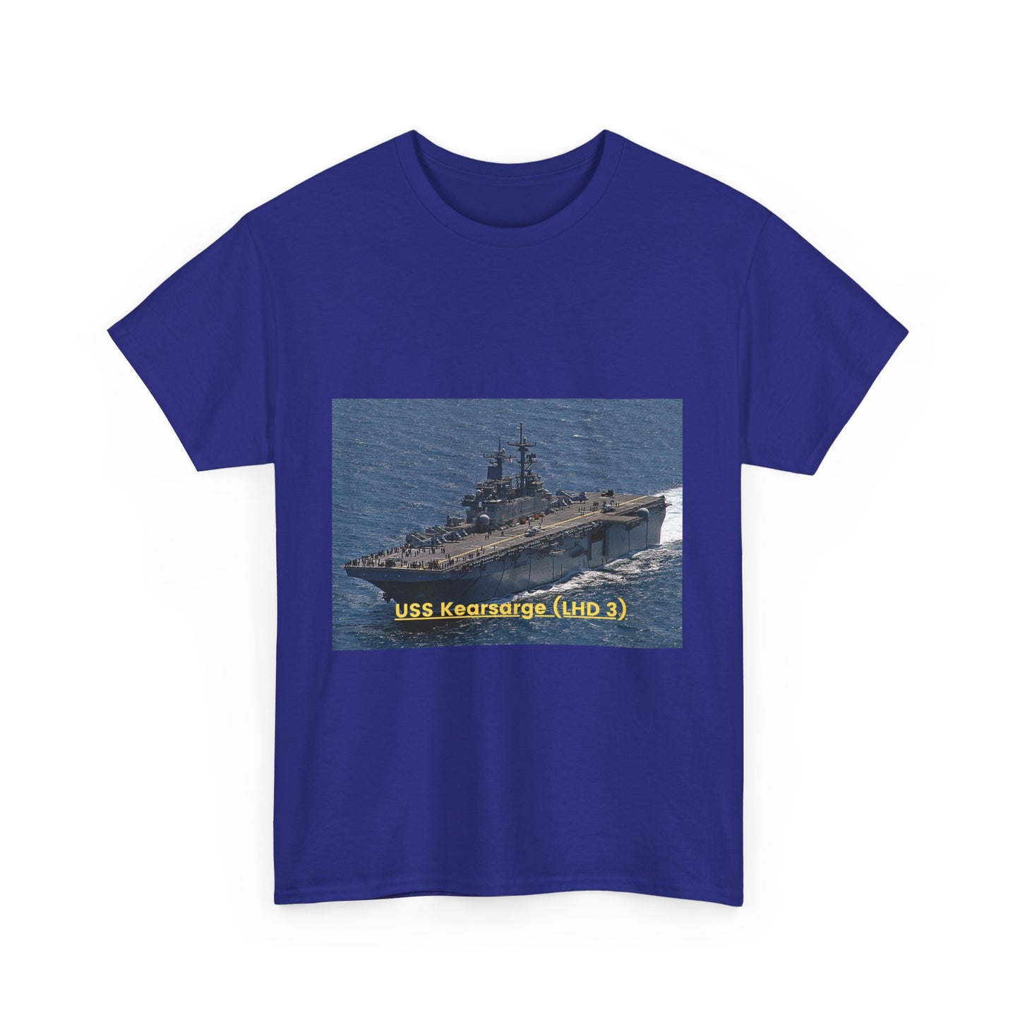 USS Kearsarge (LHD 3) Navy POD Smileandlaughtees Unisex Heavy Cotton Tee T-Shirt