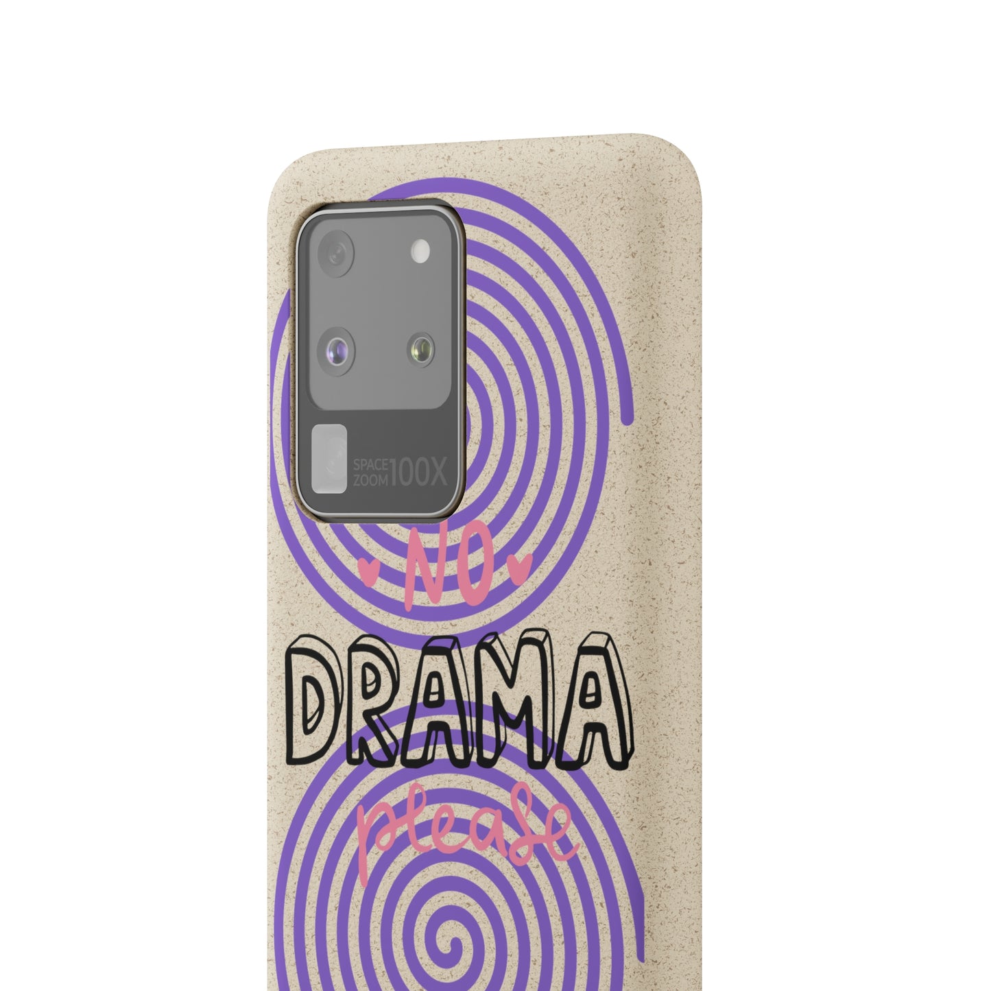 No Drama Please SmileandLaughTees Biodegradable Phone Case