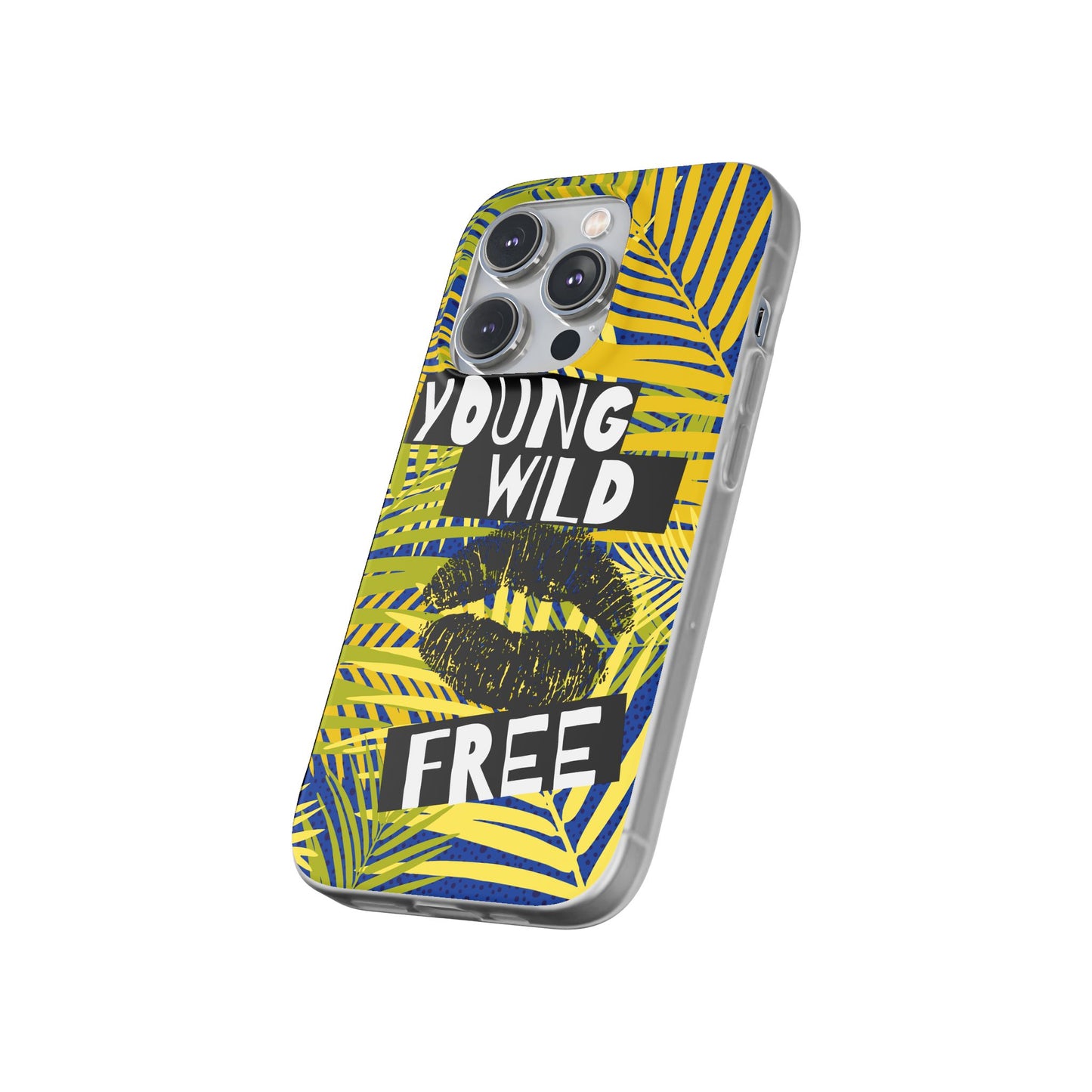 Young Wild Free SmileandLaughTees Flexi Phone Case