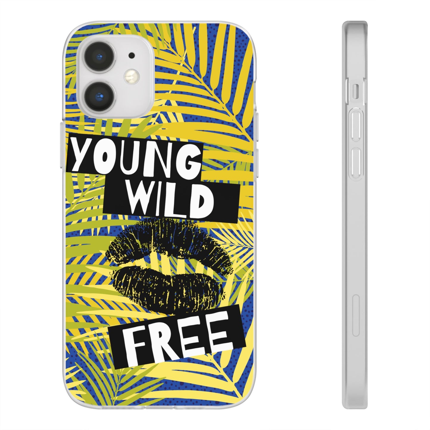 Young Wild Free SmileandLaughTees Flexi Phone Case