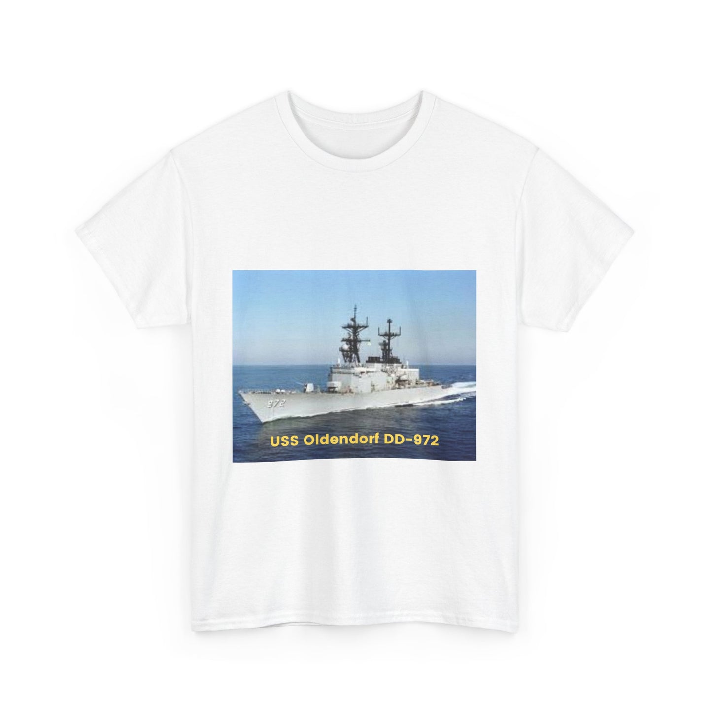 USS John Young DD-973 Navy POD Smileandlaughtees Unisex Heavy Cotton Tee T-Shirt