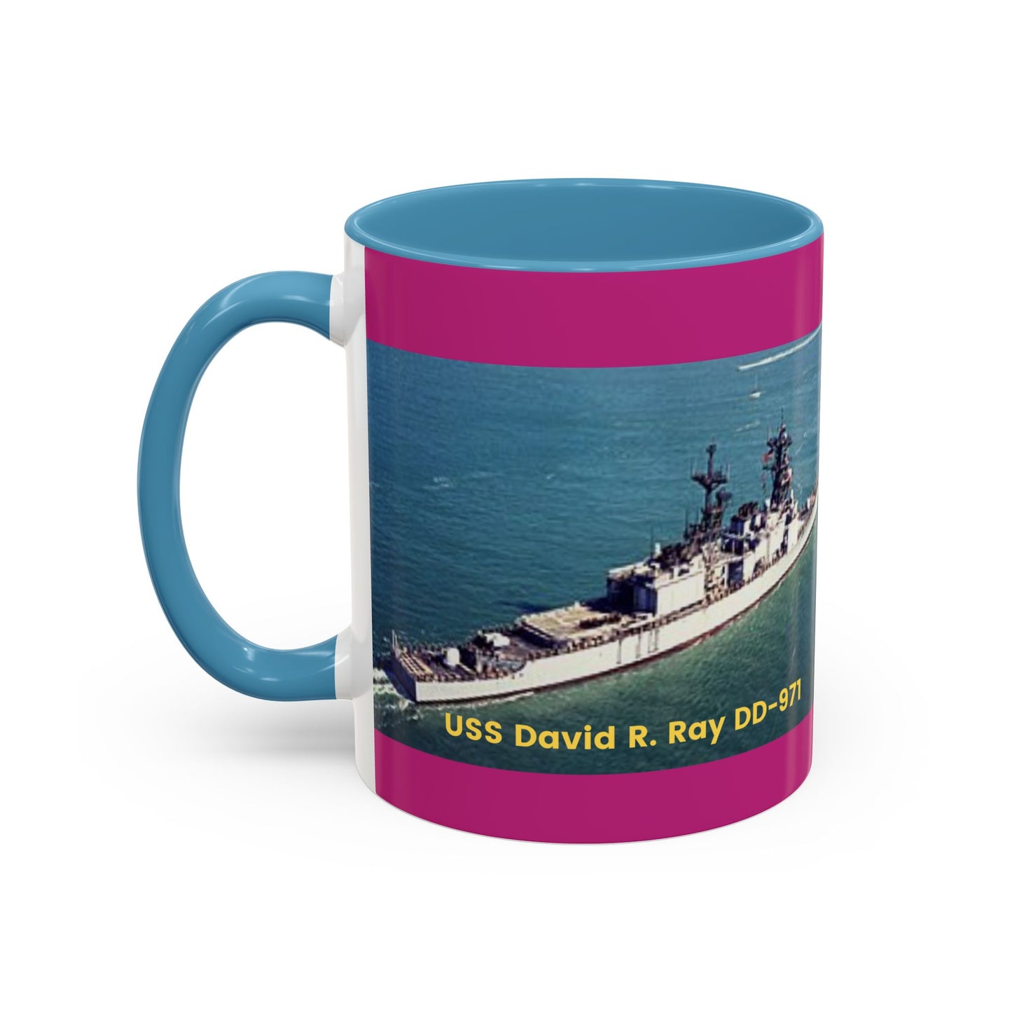 USS David R. Ray DD-971 Navy POD Smileandlaughtees Accent Coffee Mug (11, 15oz)