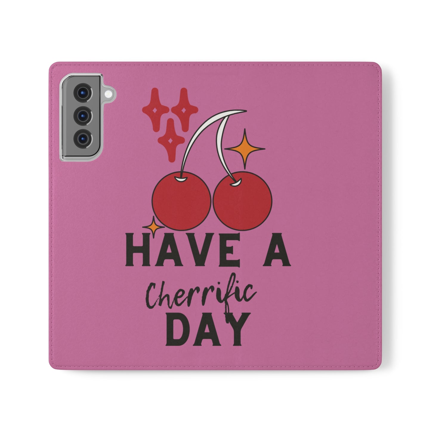 Have A Cherrific Day SmileandLaughTees Flip Phone Case