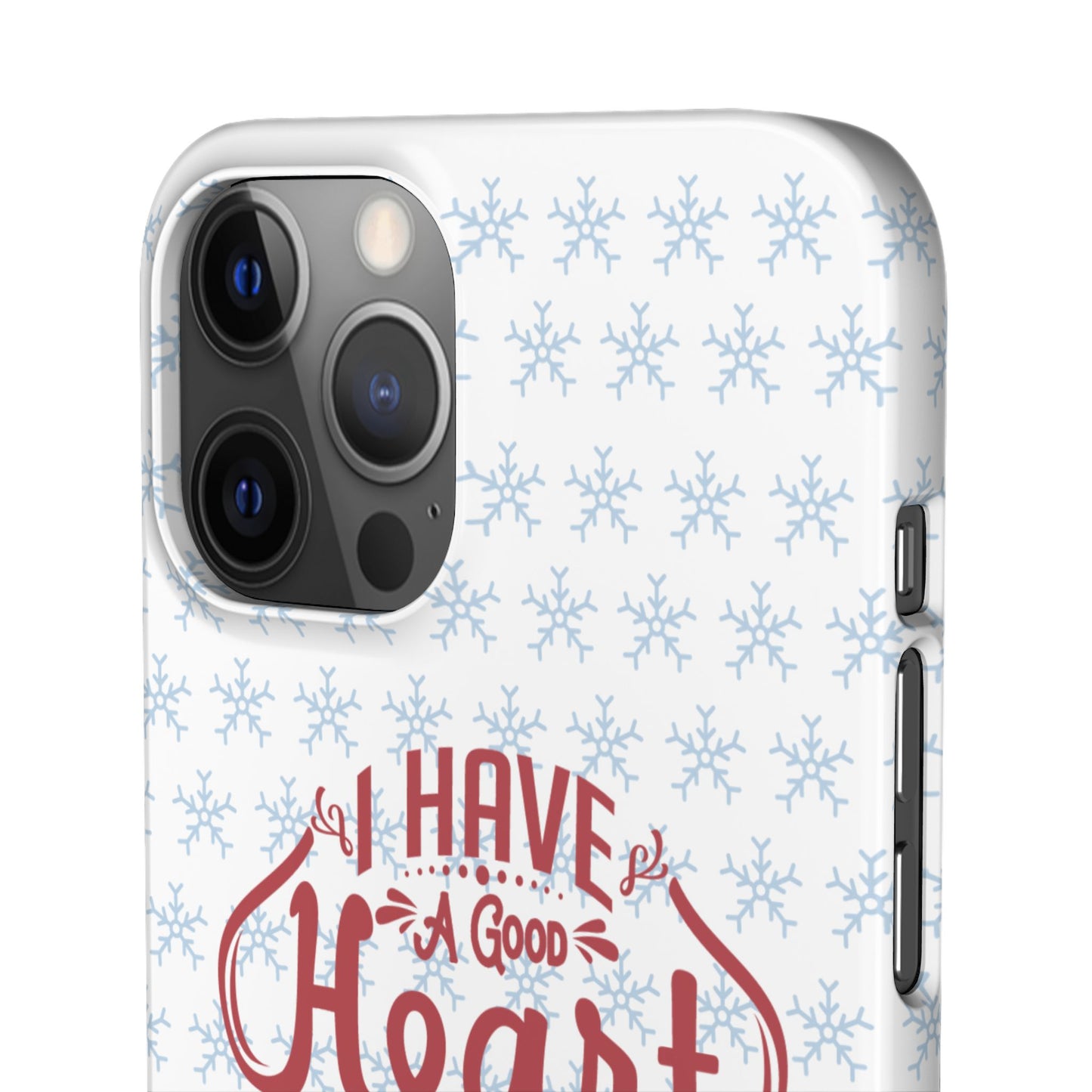 I’ve Got A Good Heart But This Mouth SmileandLaughTees Snap Phone Case