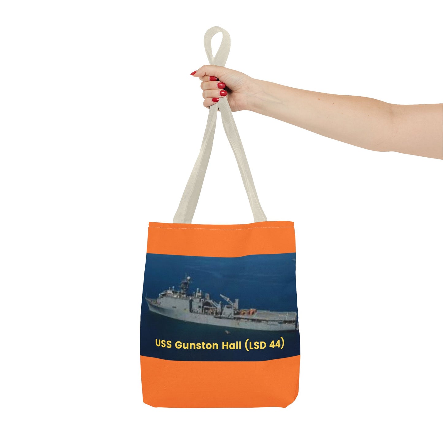 USS Gunston Hall (LSD 44) Navy POD Smileandlaughtees Tote Bag (AOP)