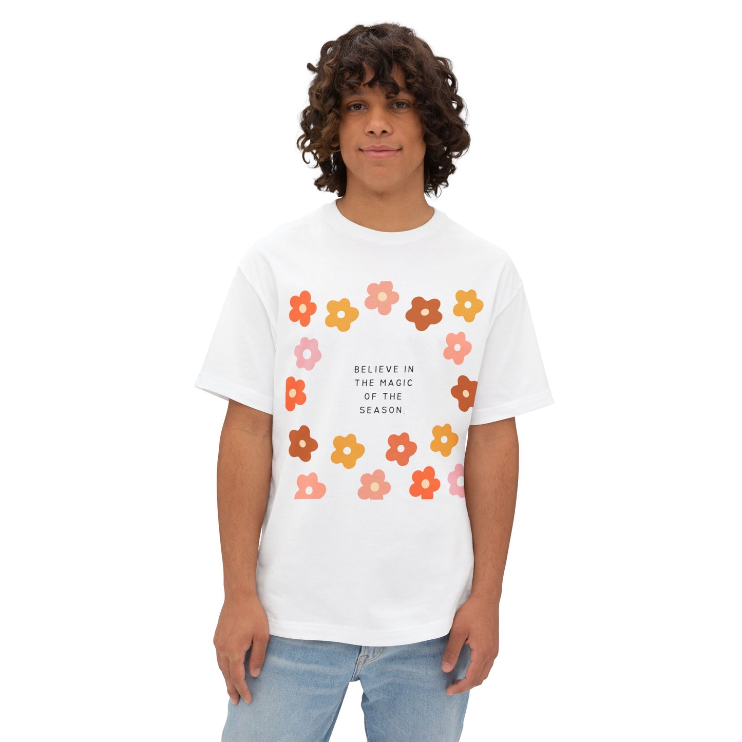 Believe In The Magic of Season SmileandLaughTees Unisex Oversized Boxy T-Shirt